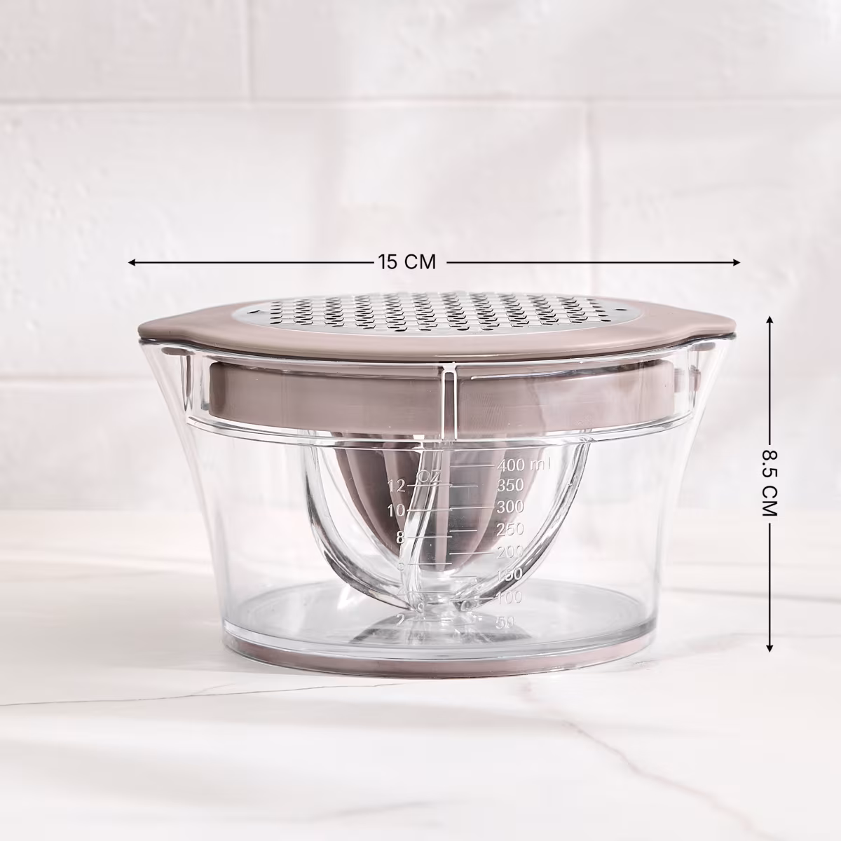 Rosemary Eva 2in1 Juicer and Grater in Taupe