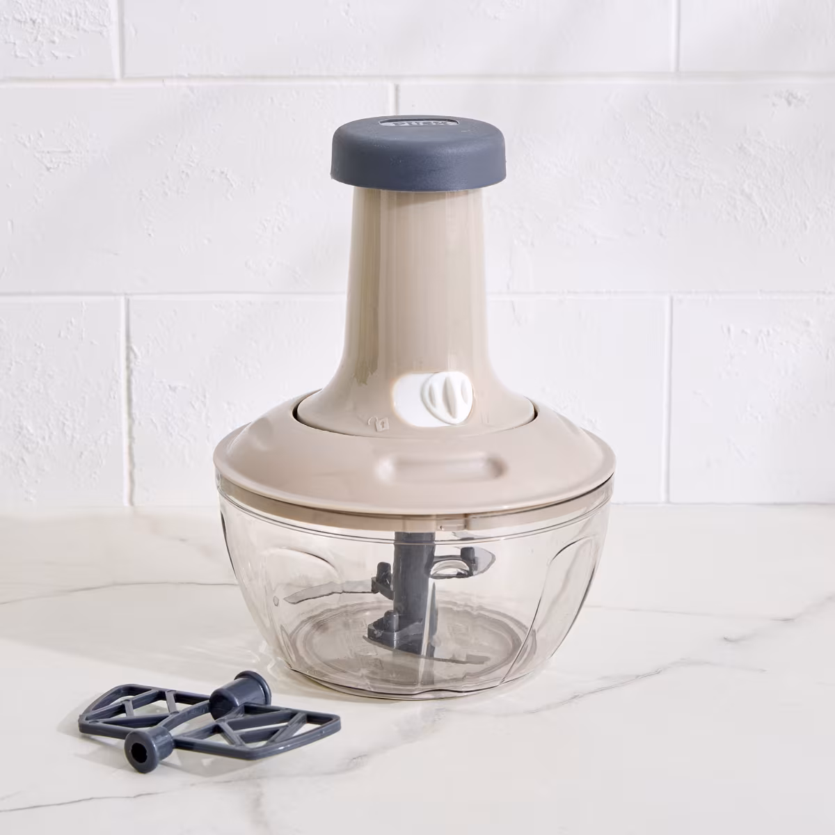 Rosemary Miro Oblivon Press Button Manual Chopper in Grey