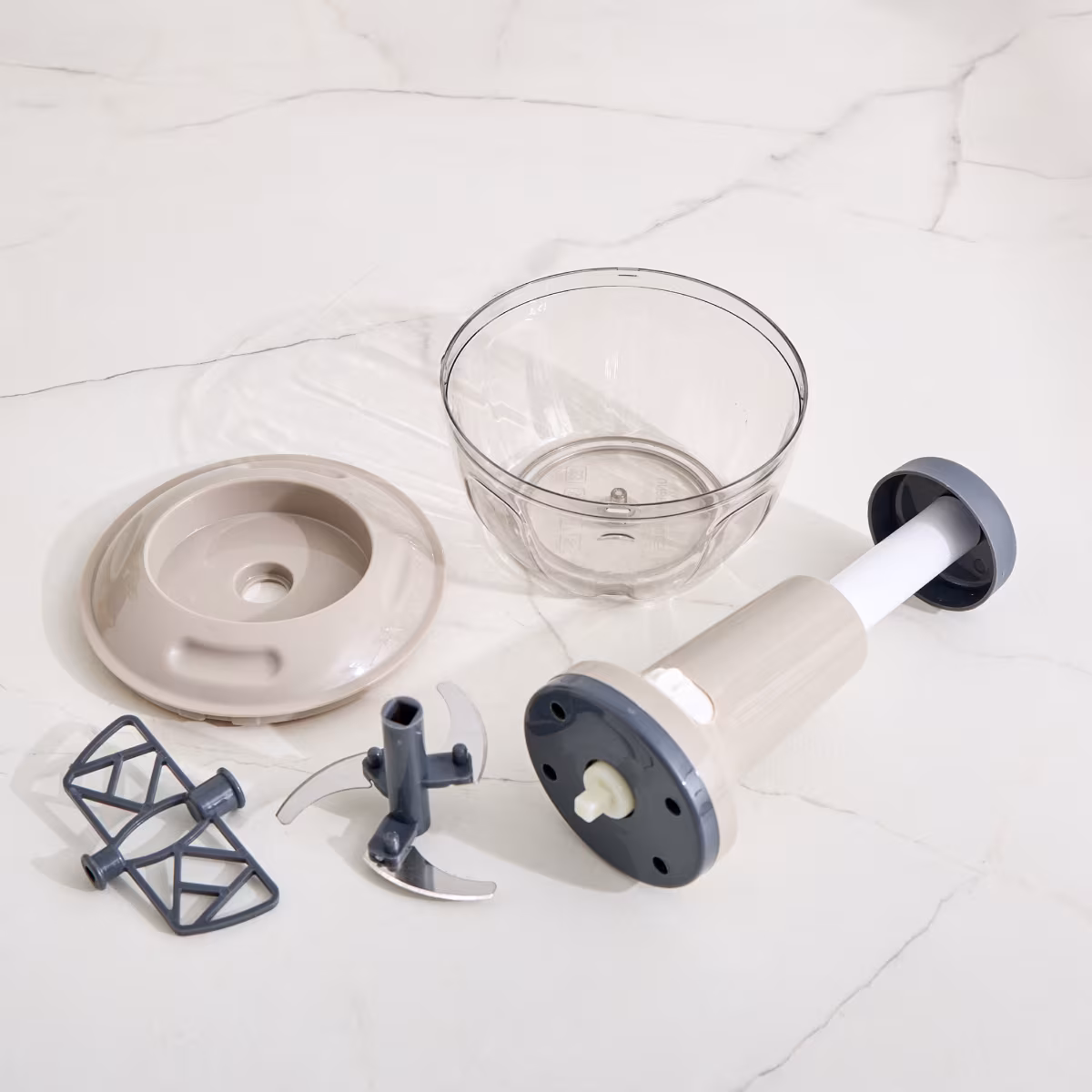 Rosemary Miro Oblivon Press Button Manual Chopper in Grey