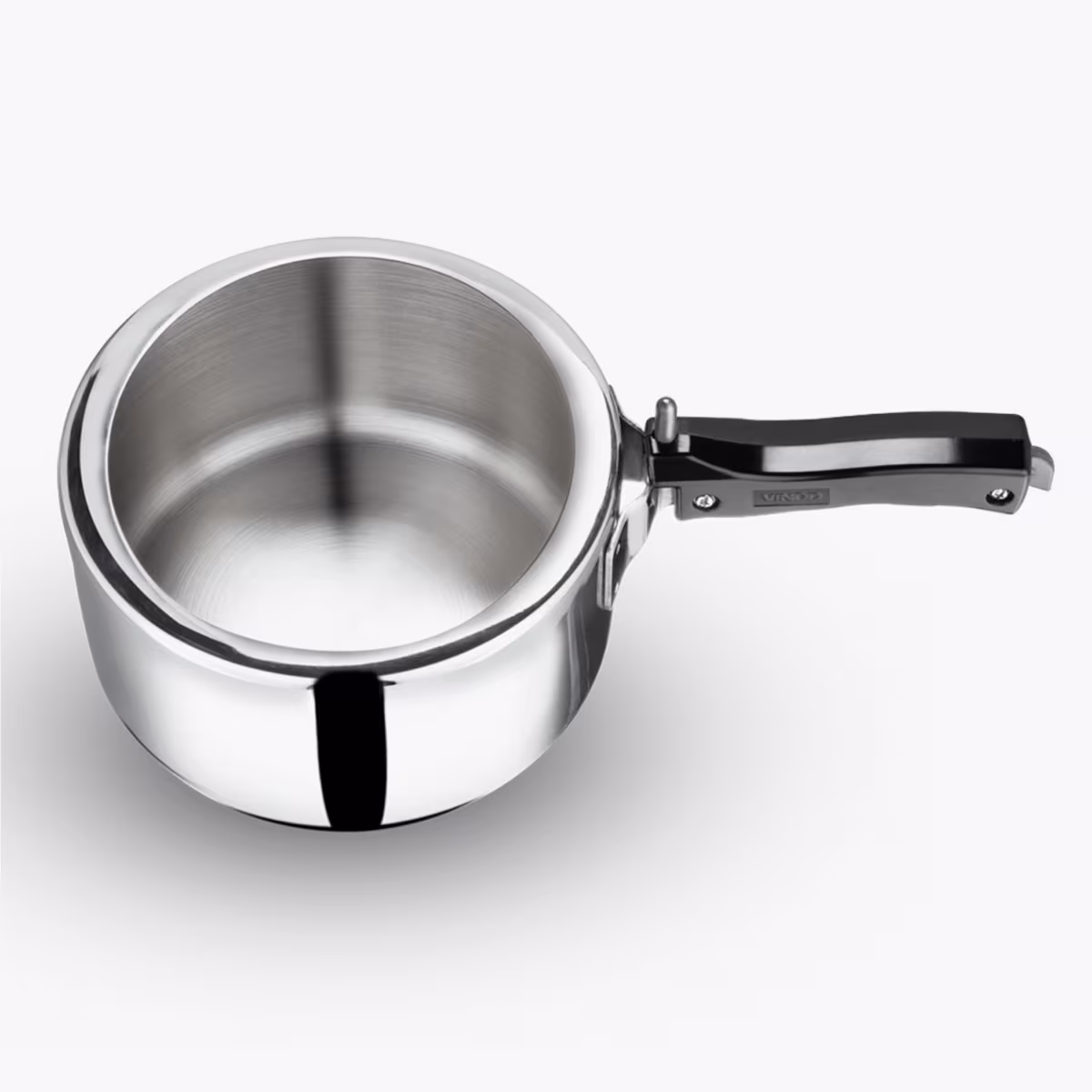 VINOD Europa 18/8 Stainless Steel Inner Lid Pressure Cooker - 1.5L in Silver