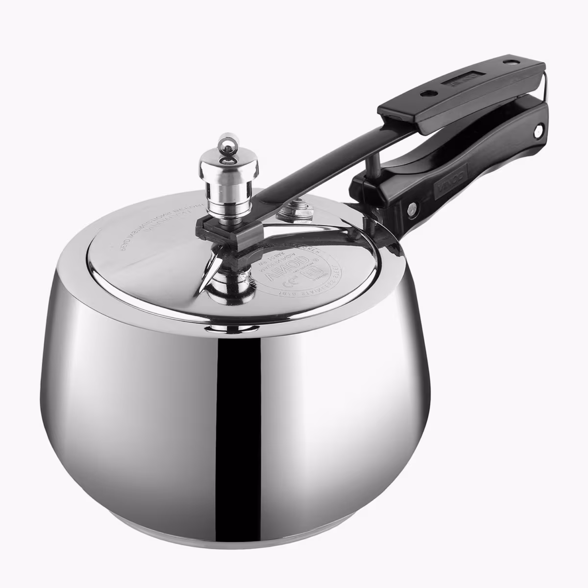 VINOD Europa 18/8 Stainless Steel Inner Lid Pressure Cooker - 3L in Silver