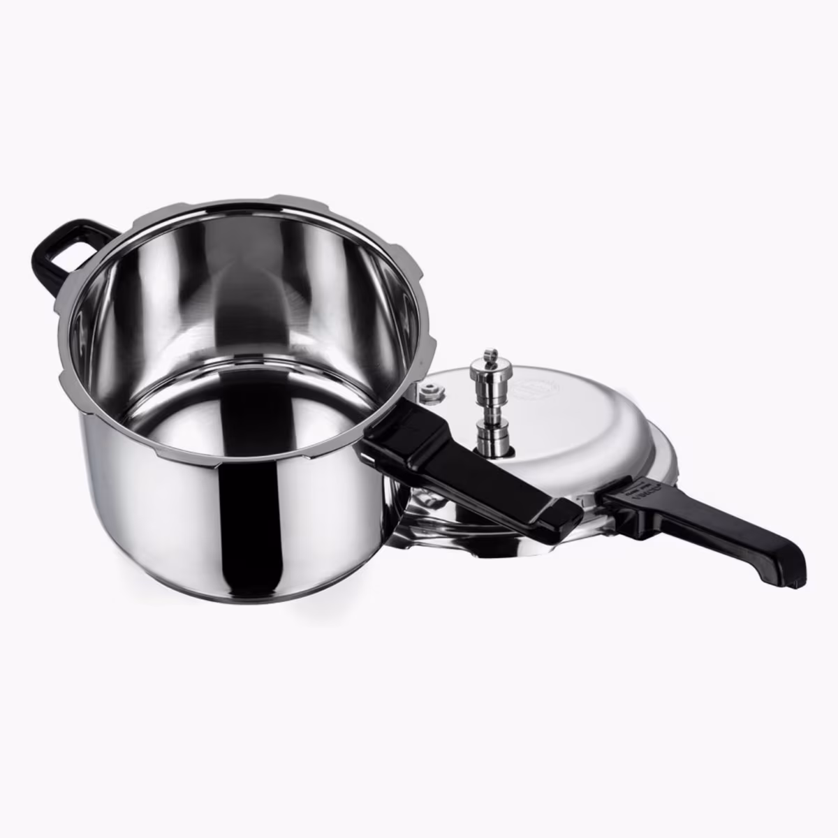 VINOD 18/8 Stainless Steel Pressure Cooker - 5L in Silver
