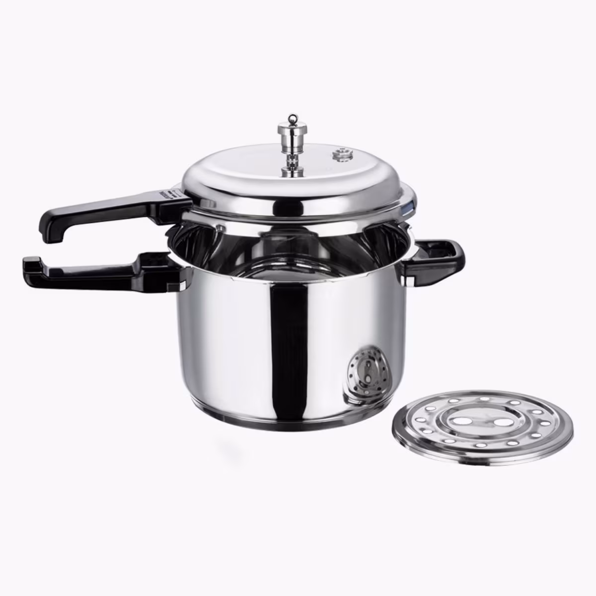 VINOD 18/8 Stainless Steel Pressure Cooker - 7L in Silver