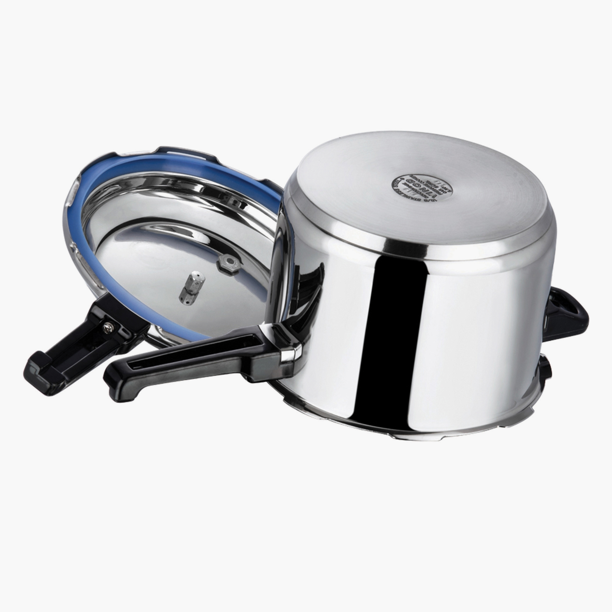 VINOD 18/8 Stainless Steel Pressure Cooker - 7L in Silver