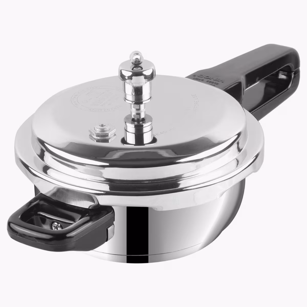 VINOD Mini 18/8 Stainless Steel Pan Pressure Cooker - 2L in Silver