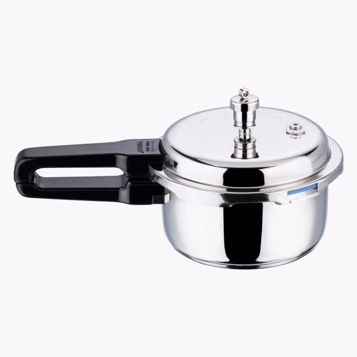 VINOD Platinum Triply Stainless Steel Pressure Cooker - 3L in Silver
