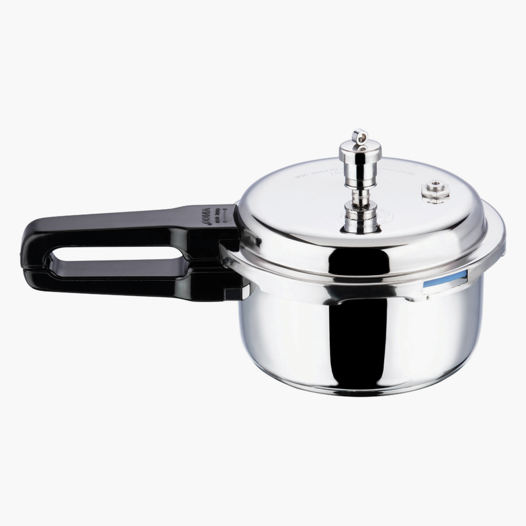 VINOD Platinum Triply Stainless Steel Pressure Cooker - 5L in Silver