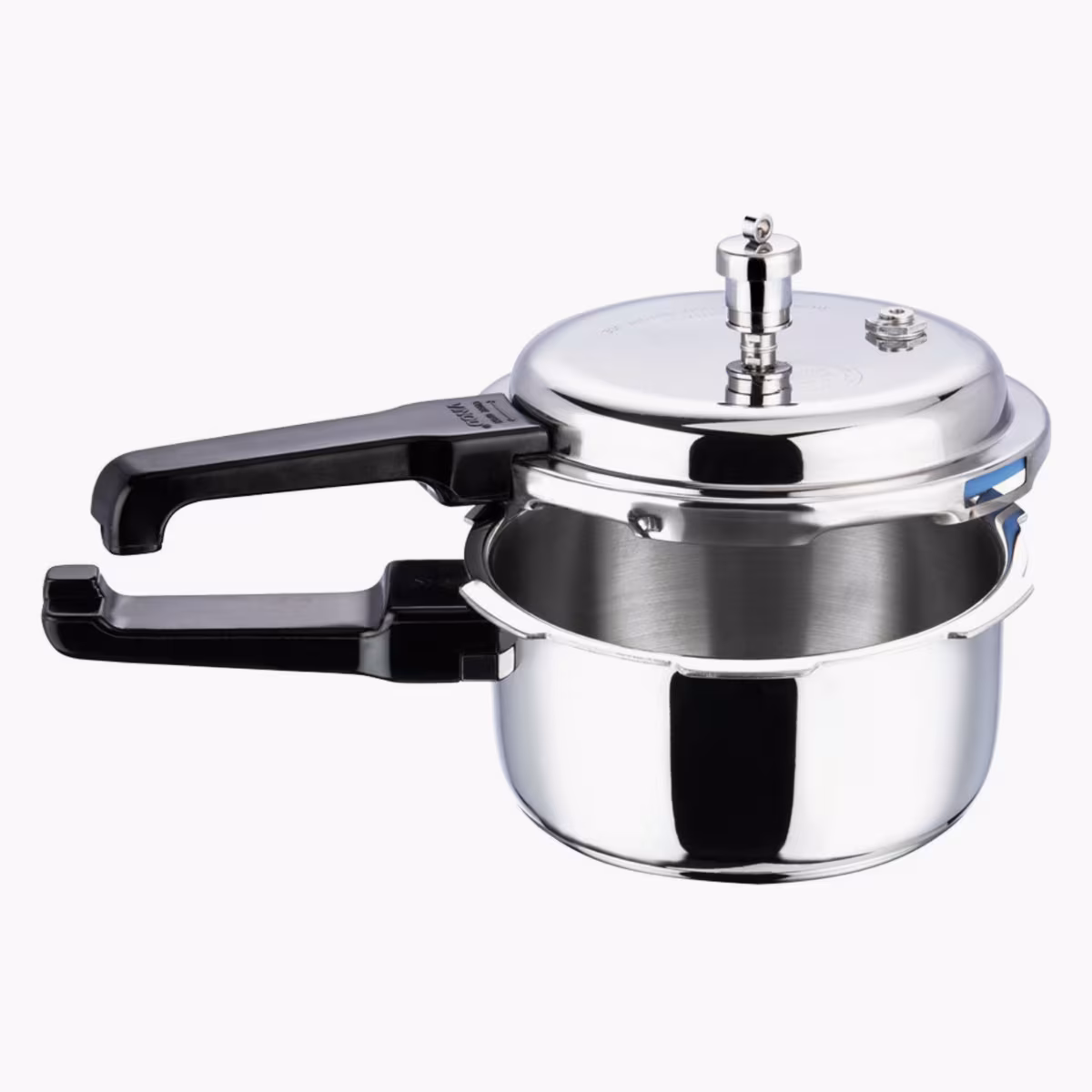 VINOD Platinum Triply Stainless Steel Pressure Cooker - 5L in Silver