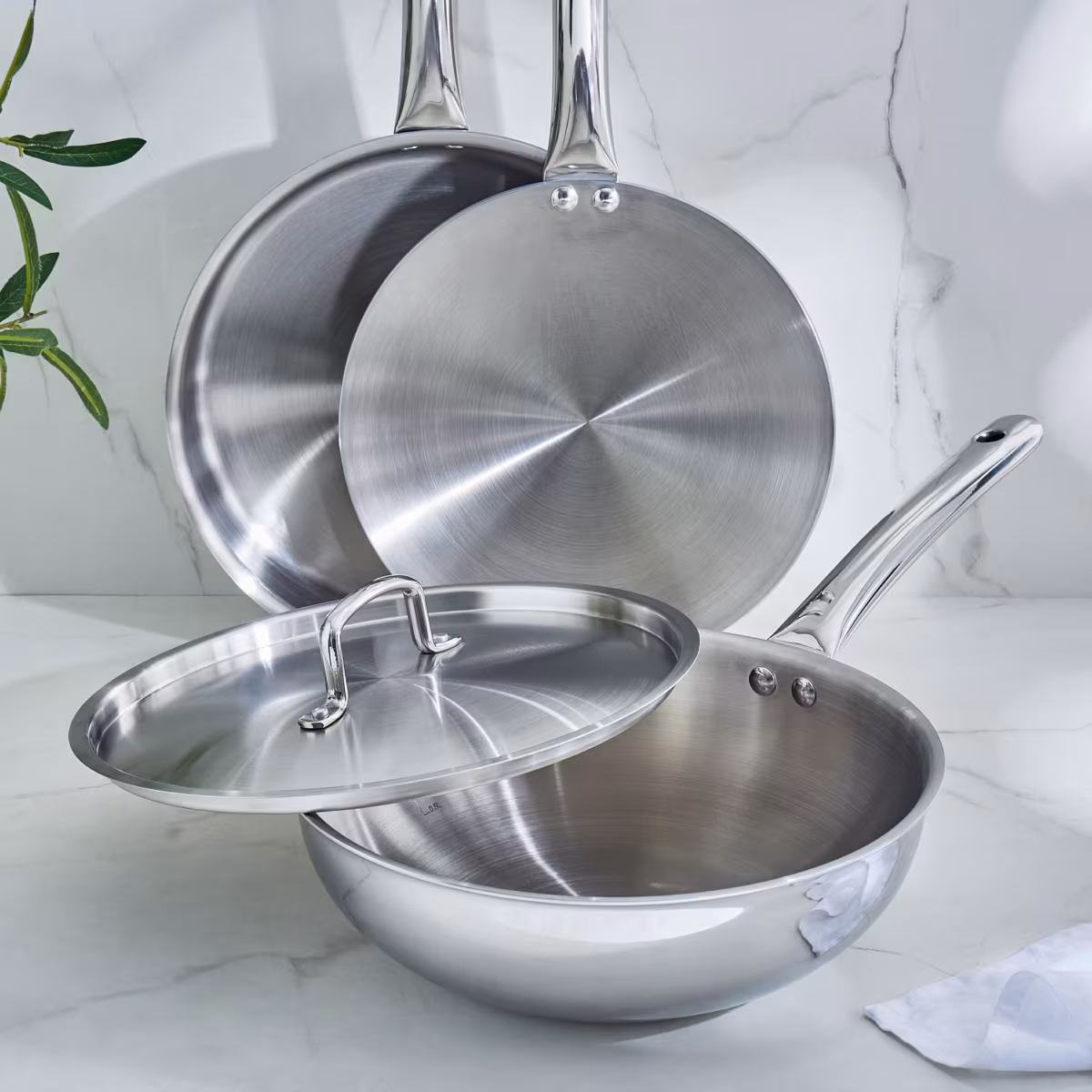 Valeria Carin Stainless Steel Induction Compatible Induction Compatible Concave Tawa - 25.5cm in Silver