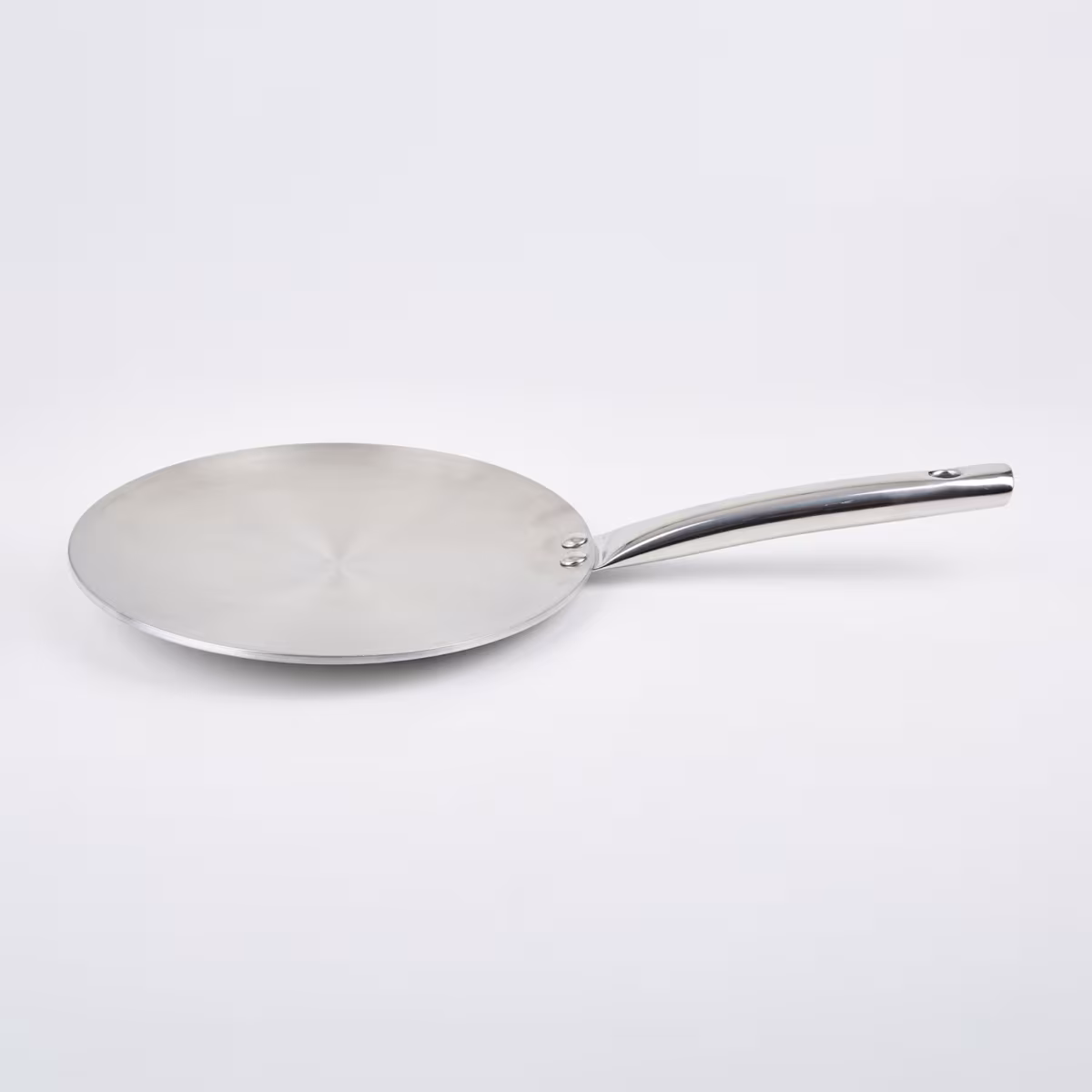 Valeria Carin Stainless Steel Induction Compatible Induction Compatible Concave Tawa - 25.5cm in Silver