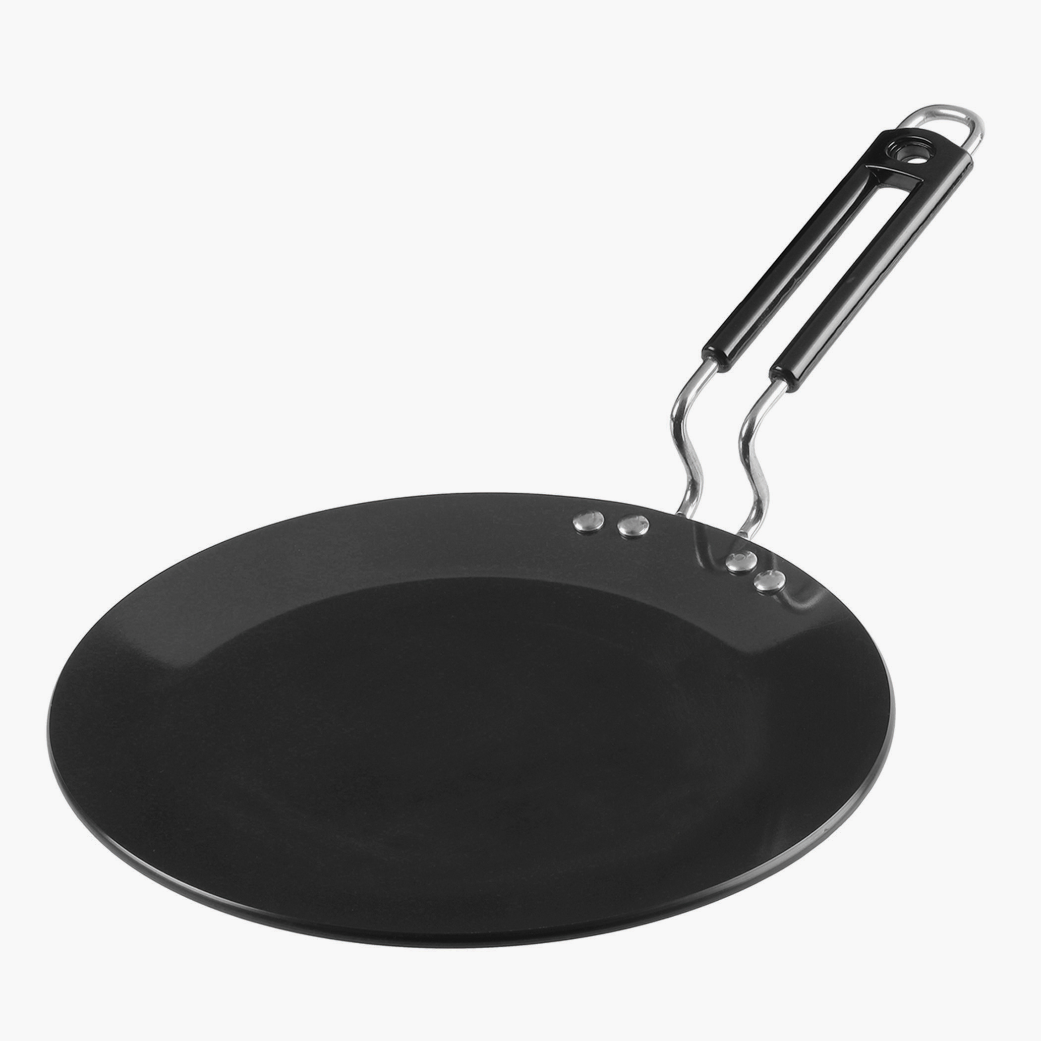 Vinod Aluminium Hard Anodized Roti Tawa - 22 cm in Black