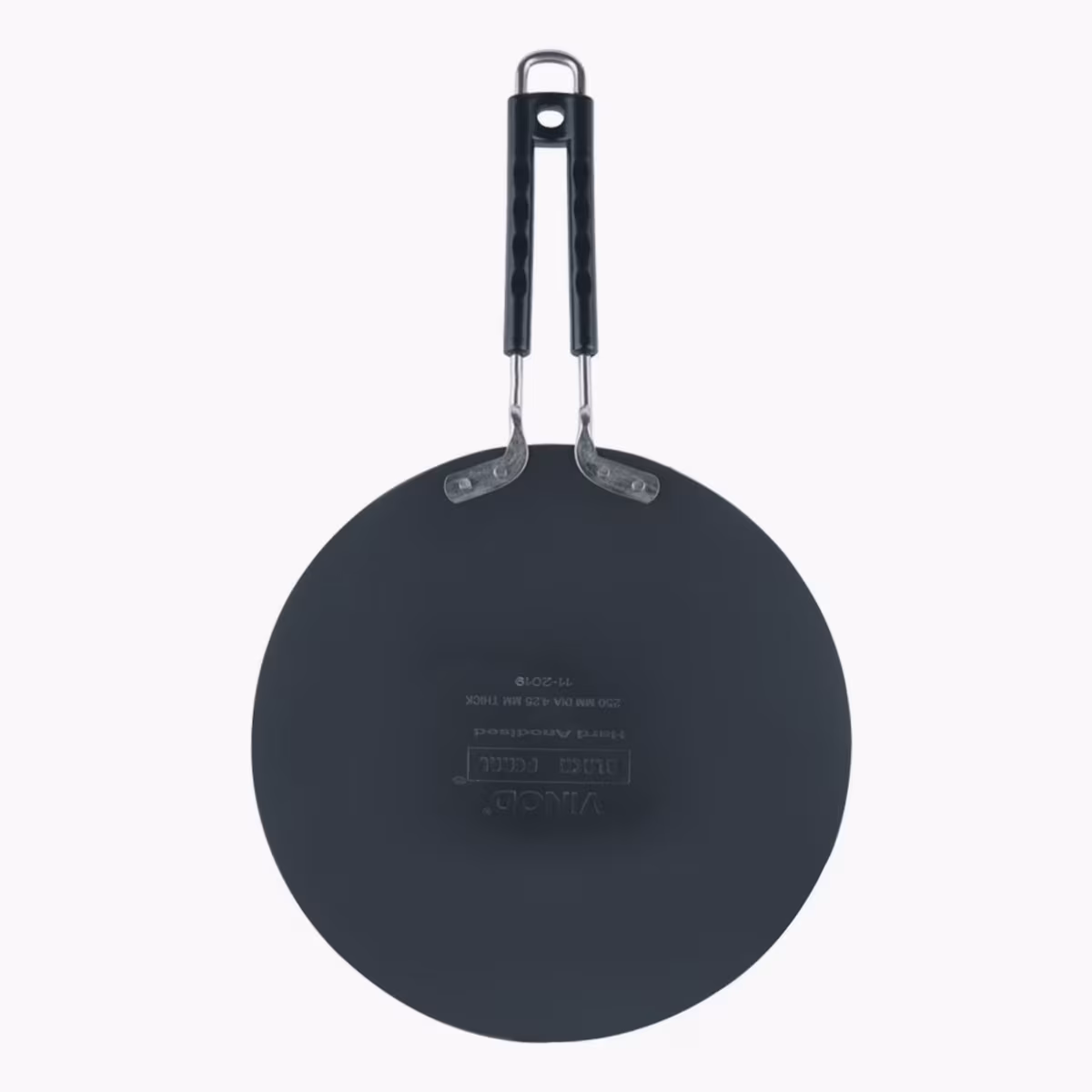 VINOD Aluminium Hard Anodized Roti Tawa - 26.5cm in Black