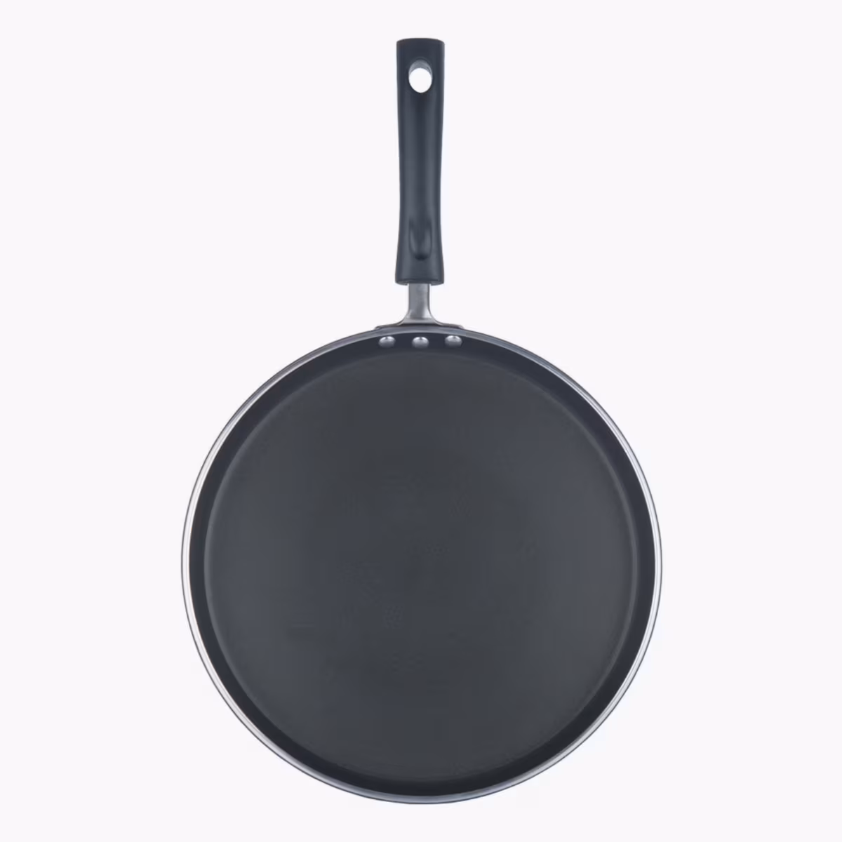 VINOD Zest Aluminium Non-Stick 5mm Thickness Dosa Tawa - 28cm in Grey