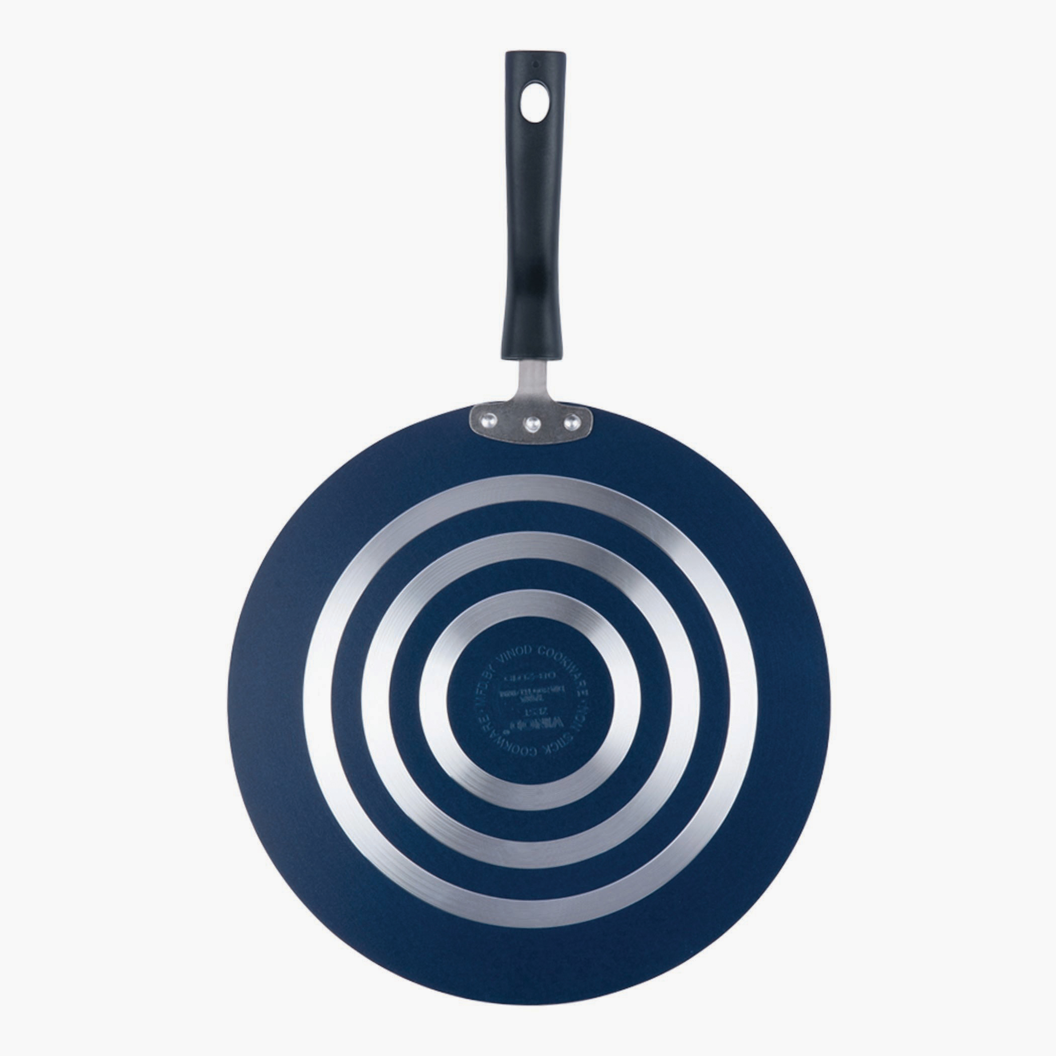 VINOD Zest Aluminium Non-Stick 5mm Thickness Flat Multi Tawa - 32.5cm in Grey