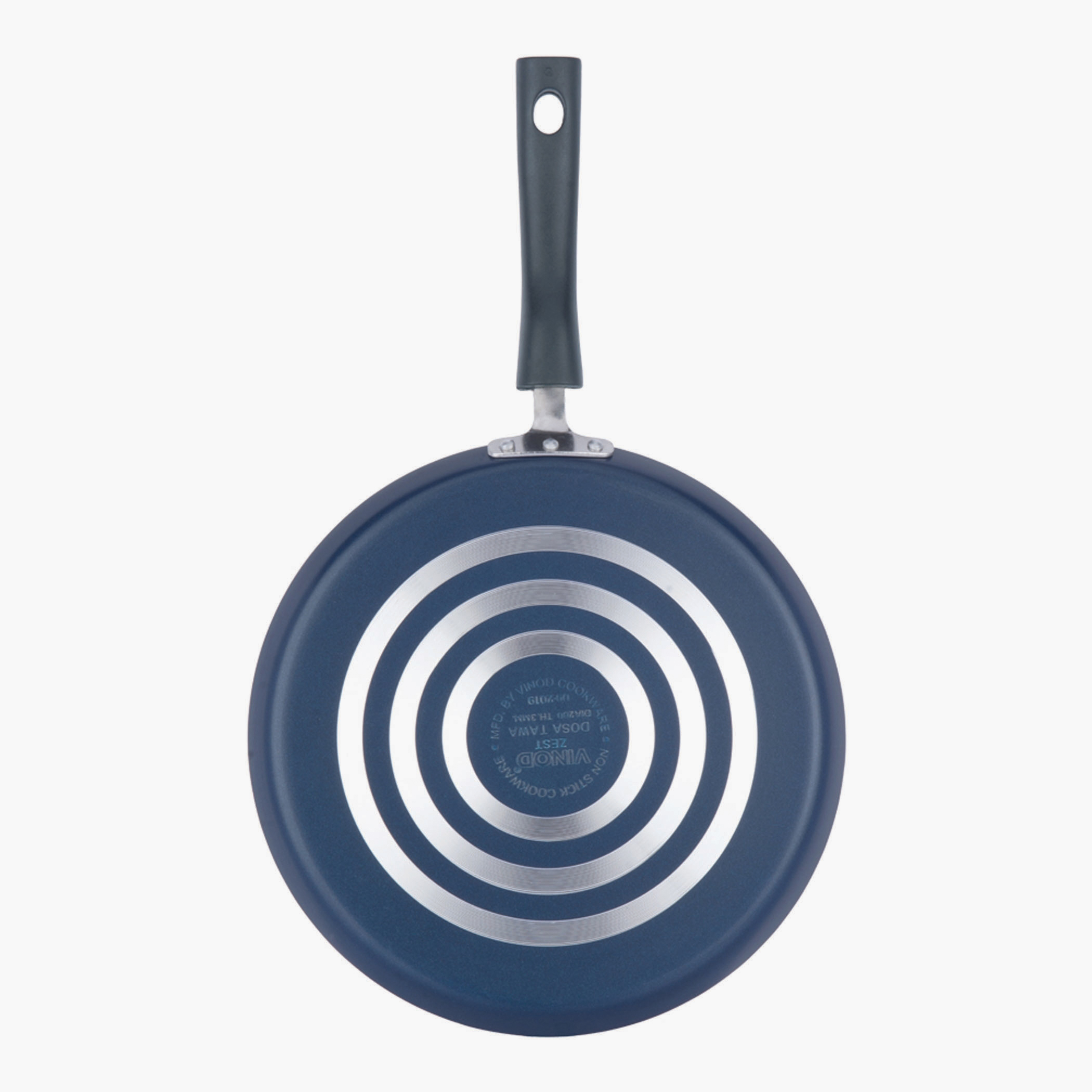 VINOD Zest Aluminium Non-Stick 3mm Thickness Dosa Tawa - 28cm in Blue