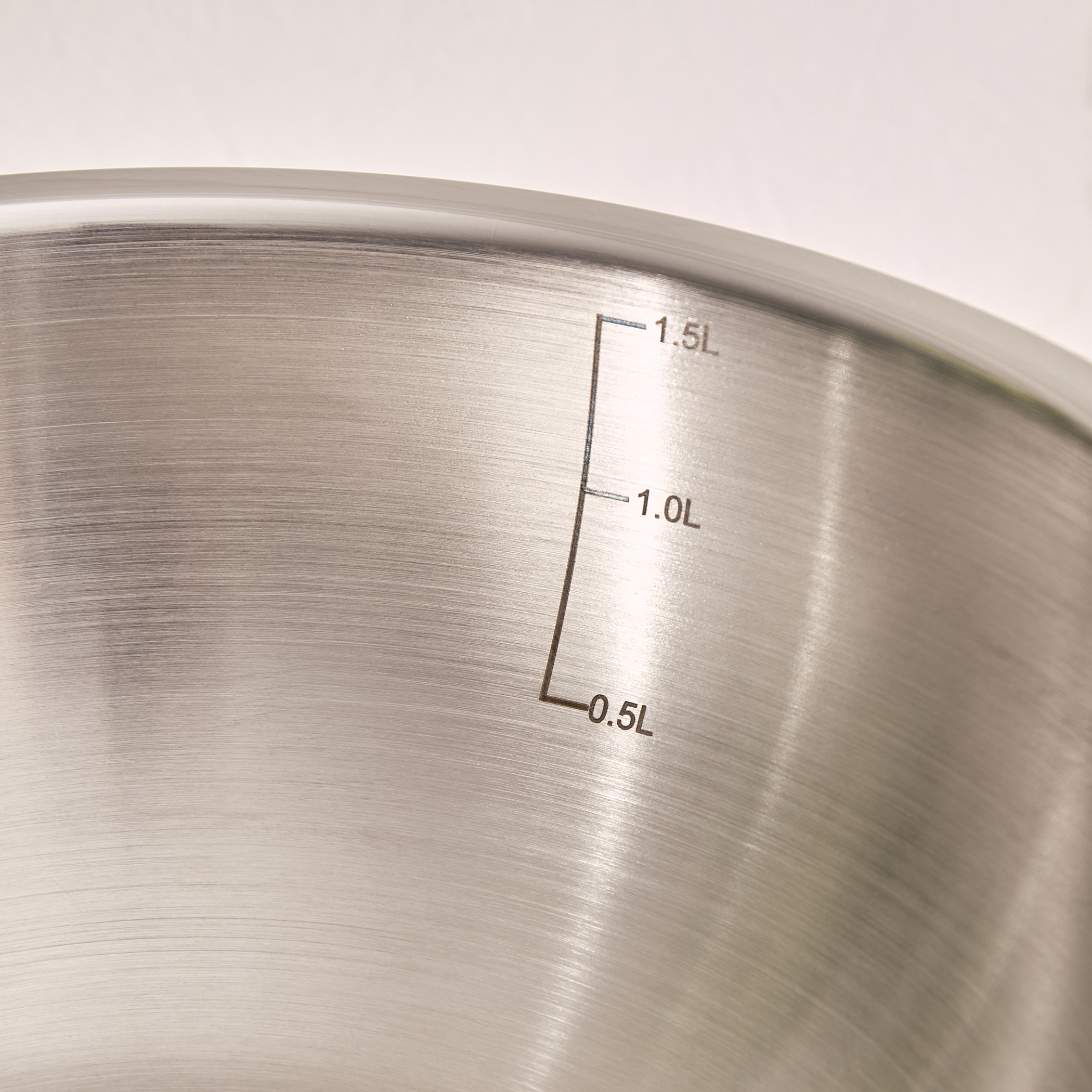 Valeria Carin Tri-Ply Stainless Steel Induction Compatible Kadhai with Lid - 1.6L in Silver