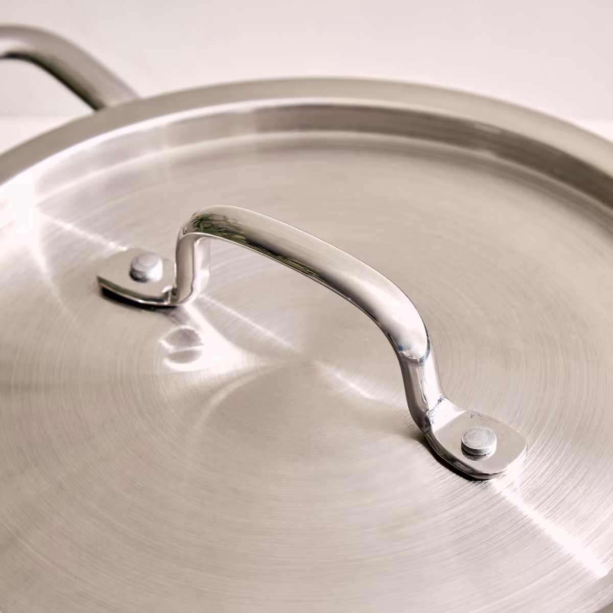 Valeria Carin Tri-Ply Stainless Steel Induction Compatible Kadhai with Lid - 1.6L in Silver