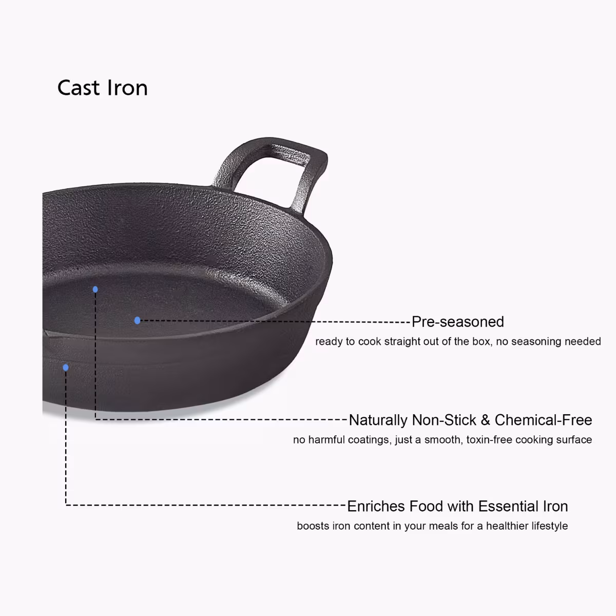 Terra Tales Sally Cast Iron Paniyarakal in Black