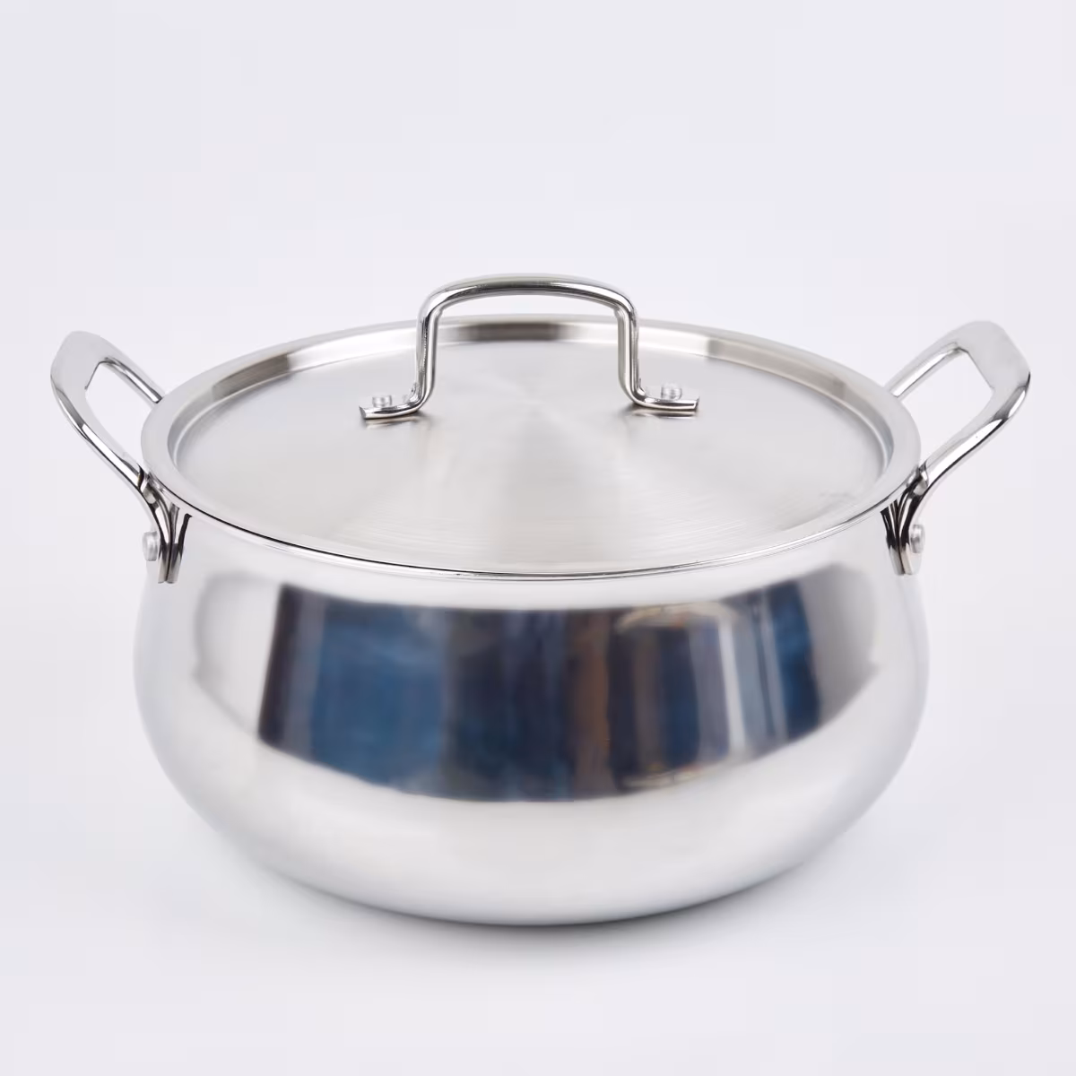 Valeria Carin Stainless Steel Induction Compatible Handi with Lid - 6.8L in Silver