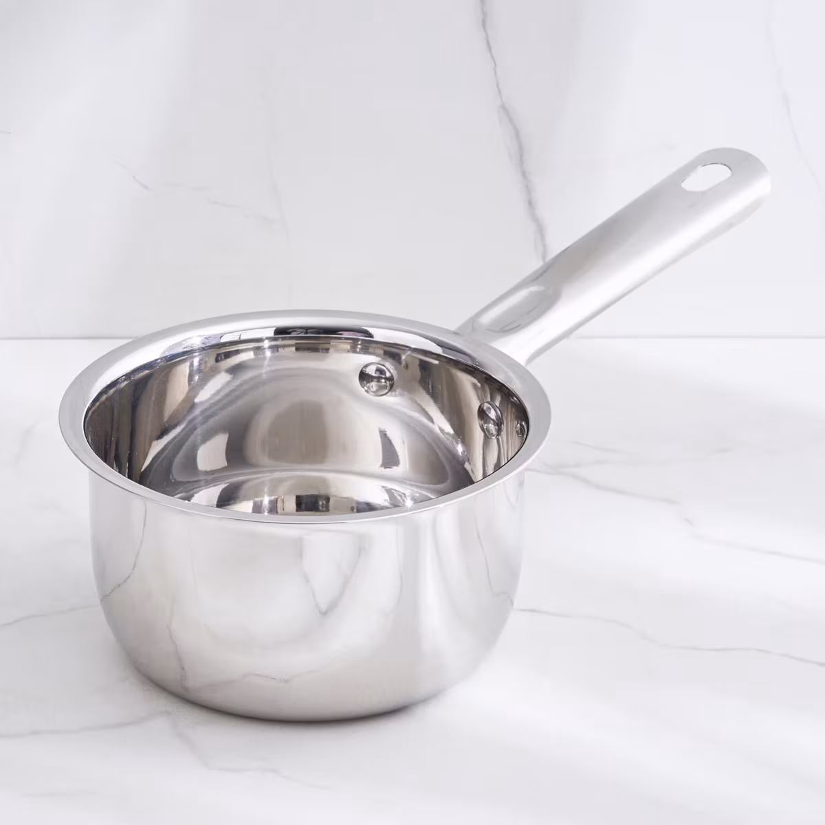 Adalyn Grit Stainless Steel Induction Compatible Milk Pan - 800ml in Silver