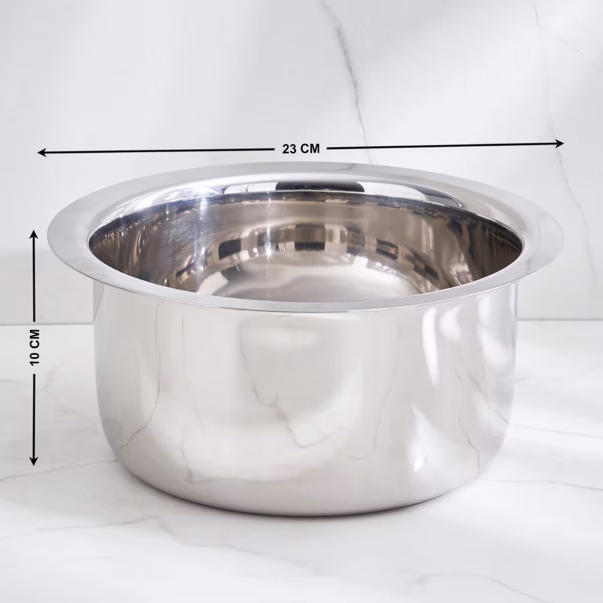 Adalyn Grit Stainless Steel Induction Compatible Pot - 2.5L in Silver