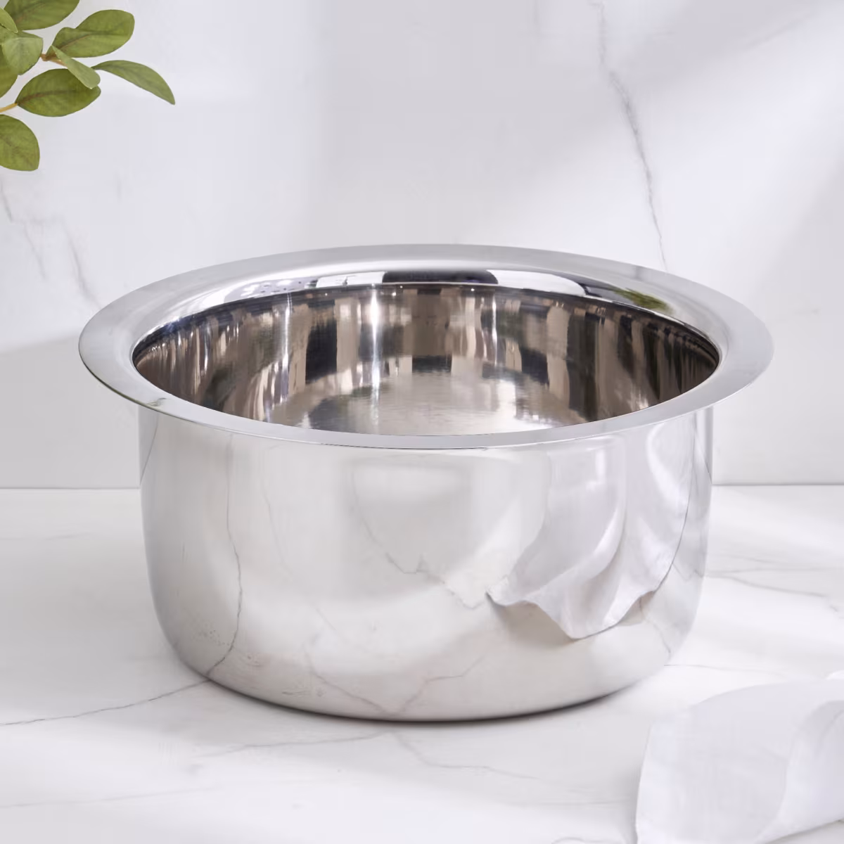 Adalyn Grit Stainless Steel Induction Compatible Pot - 3.3L in Silver