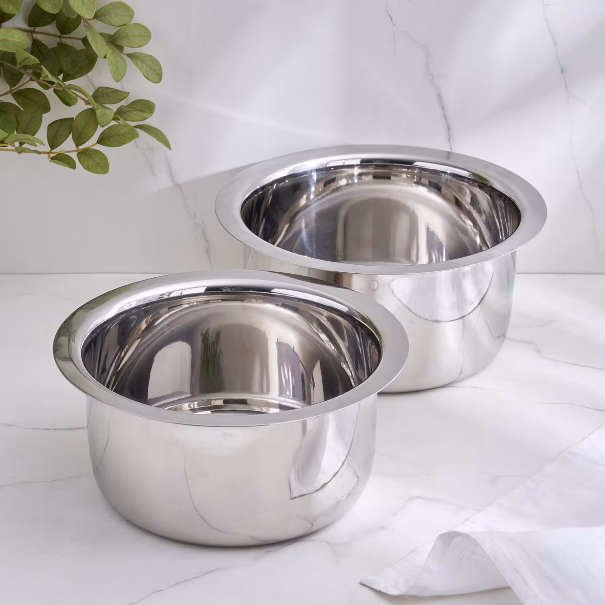 Adalyn Grit Stainless Steel Induction Compatible Pot - 3.3L in Silver