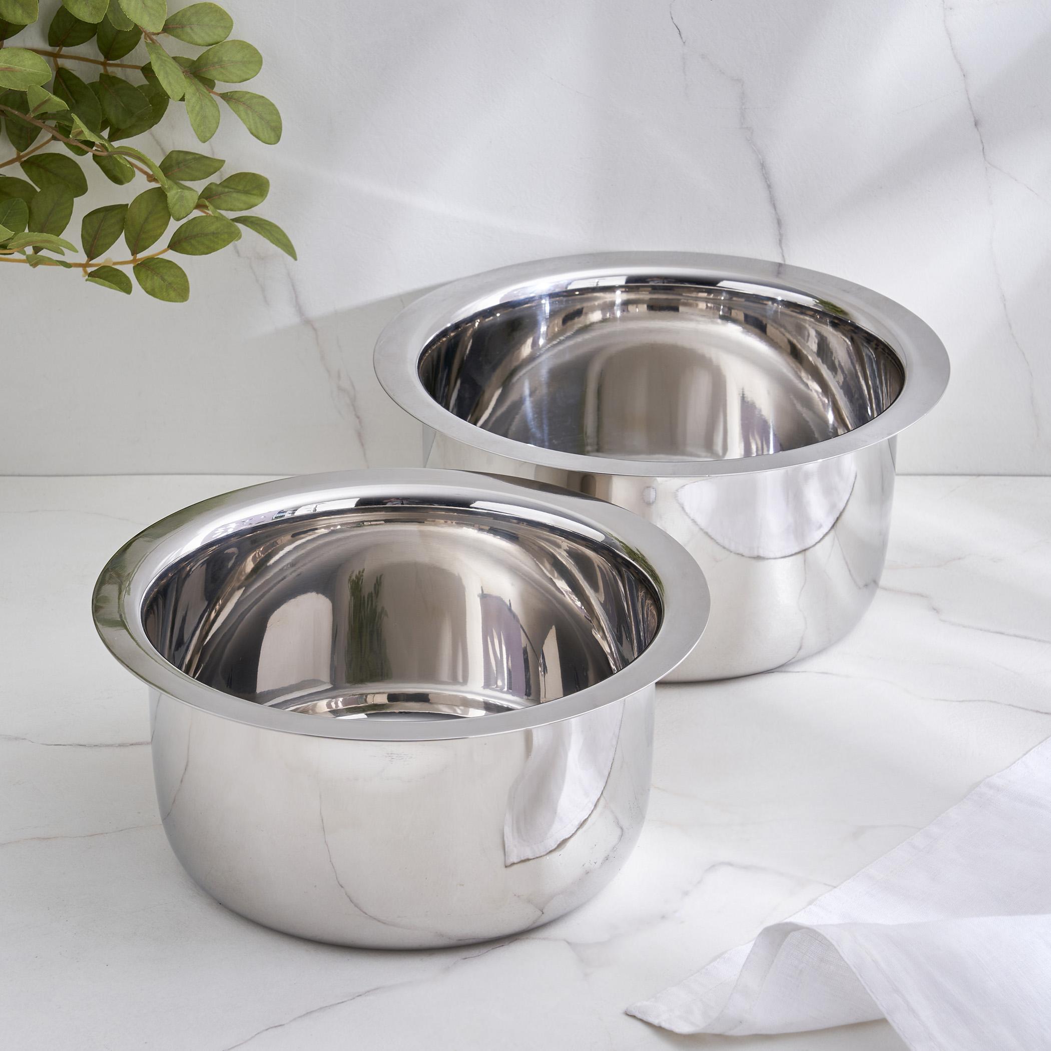Adalyn Grit Stainless Steel Induction Compatible Pot - 3.3L in Silver