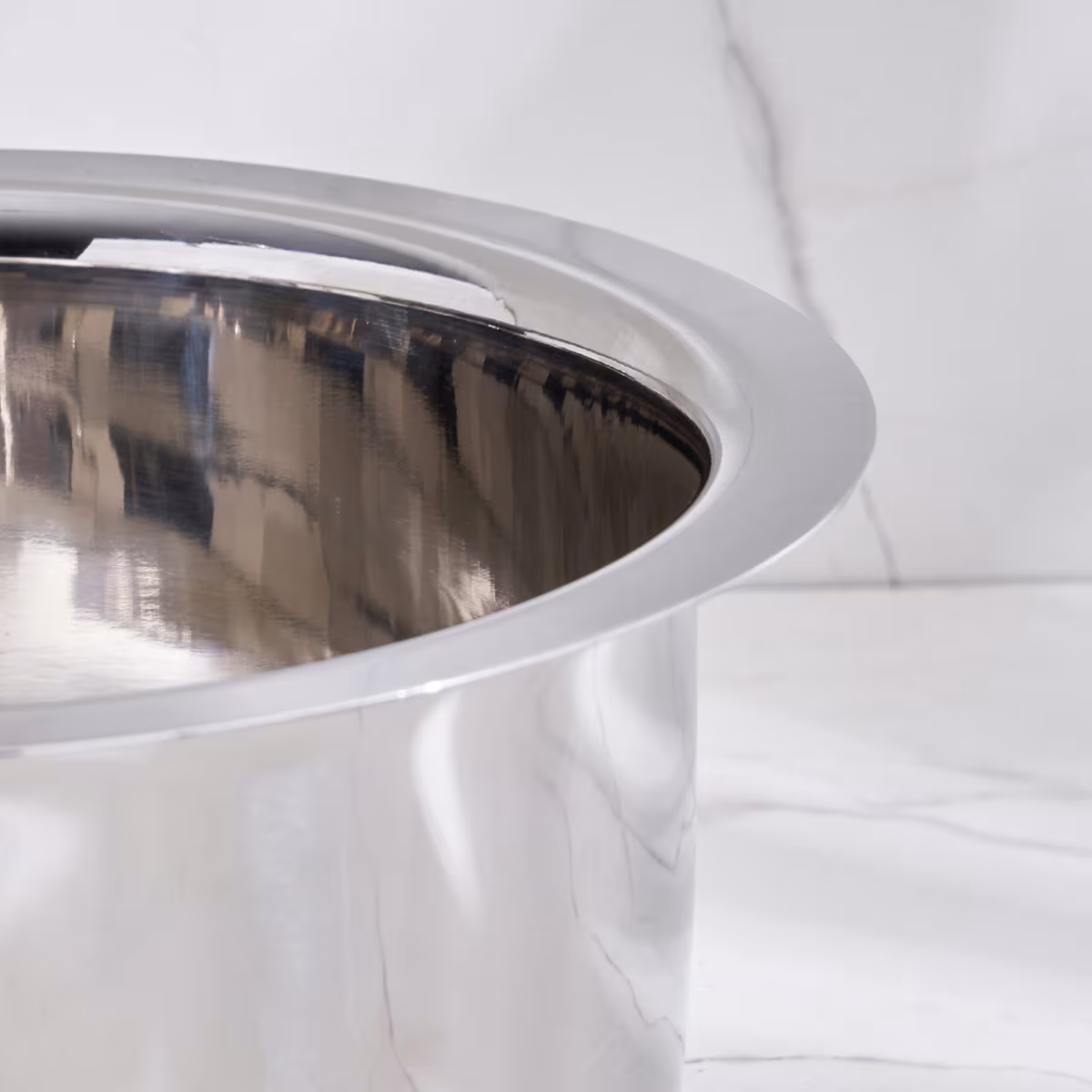 Adalyn Grit Stainless Steel Induction Compatible Pot - 3.3L in Silver