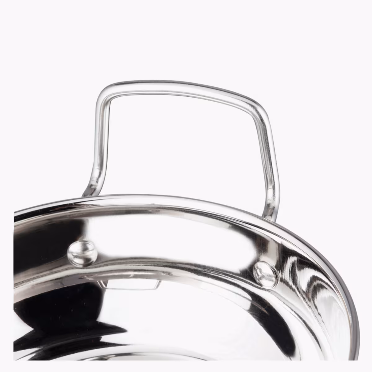 VINOD Stainless Steel Kadai with Glass Lid - 24cm, 2.7L in Silver