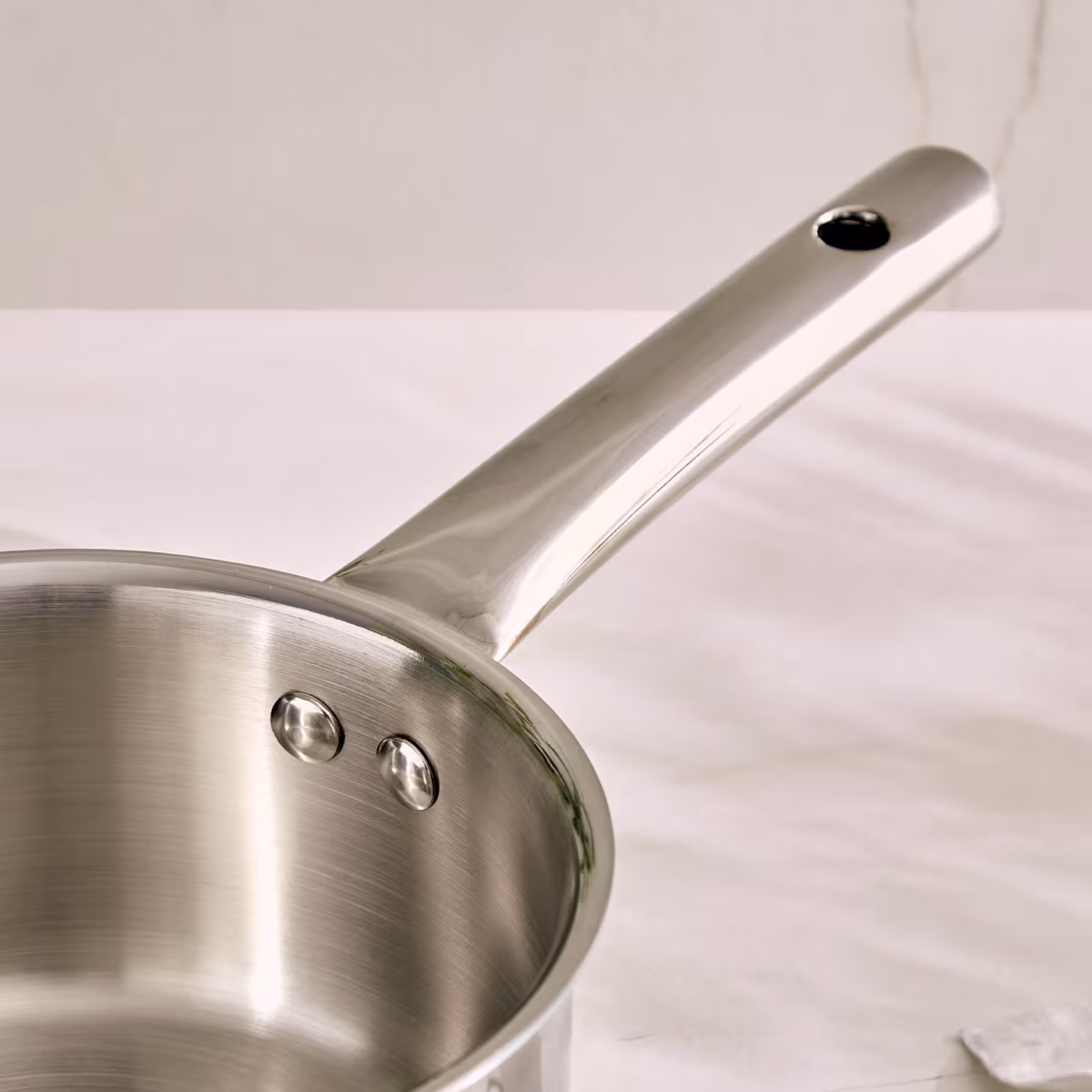 Valeria Carin Tri-Ply Stainless Steel Induction Compatible Milk Pan - 1.7L in Silver