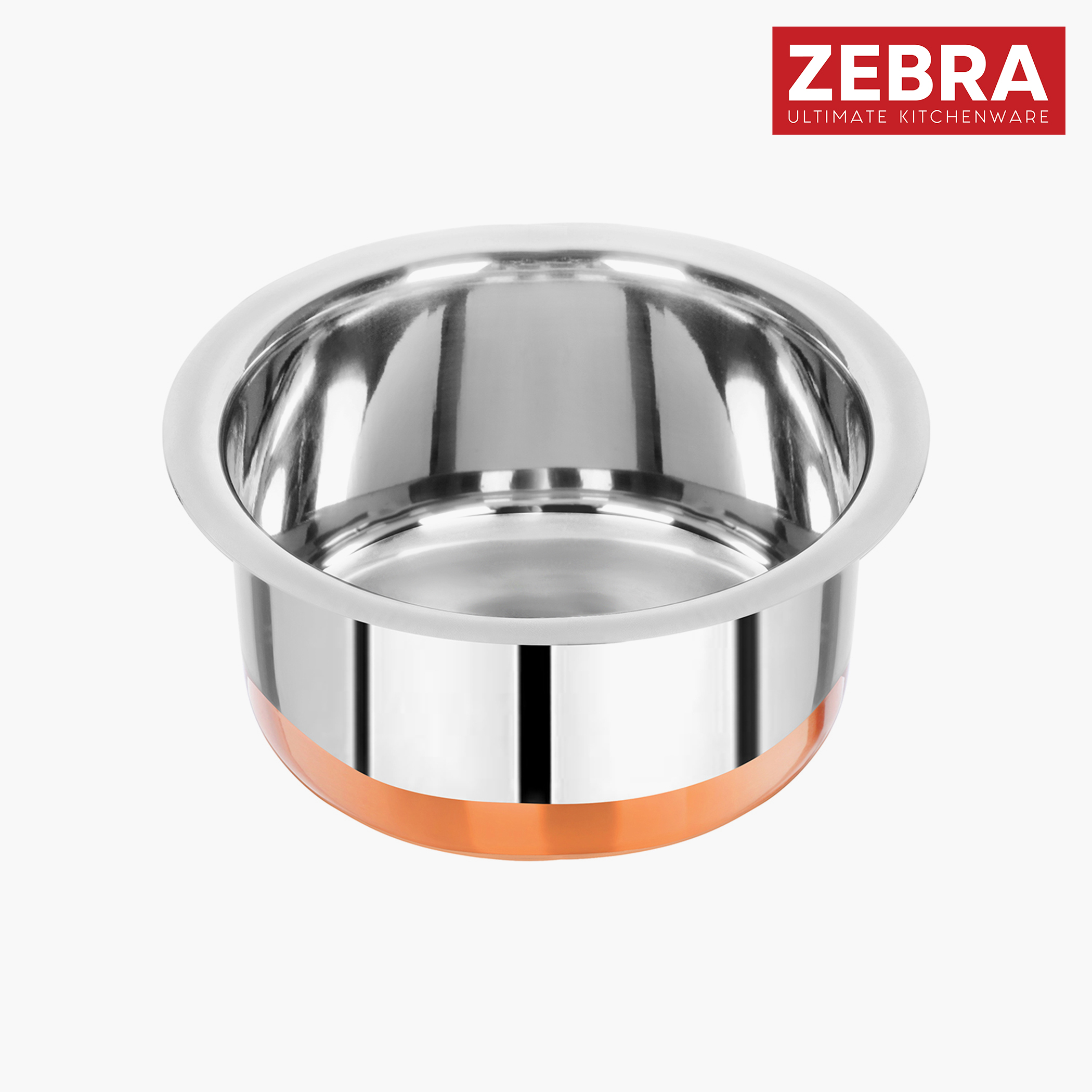 ZEBRA Stainless Steel Copper Bottom Tope - 2L in Silver
