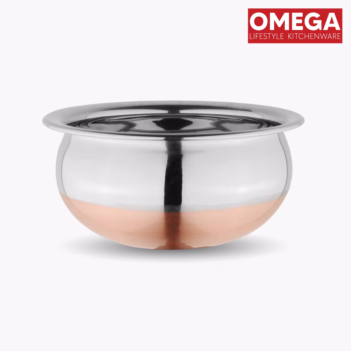 OMEGA Stainless Steel Copper Bottom Handi - 1.6L in Silver