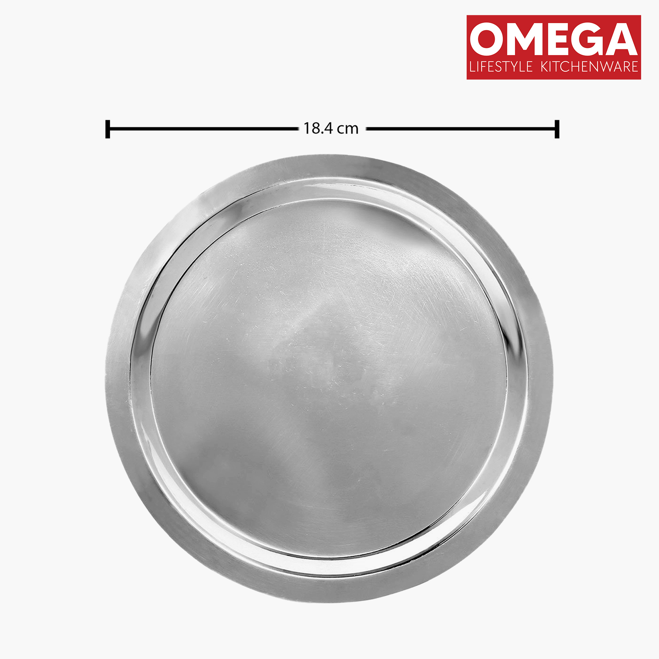 OMEGA Deluxe 6Pcs Stainless Steel Copper Bottom Cookware Set in Silver