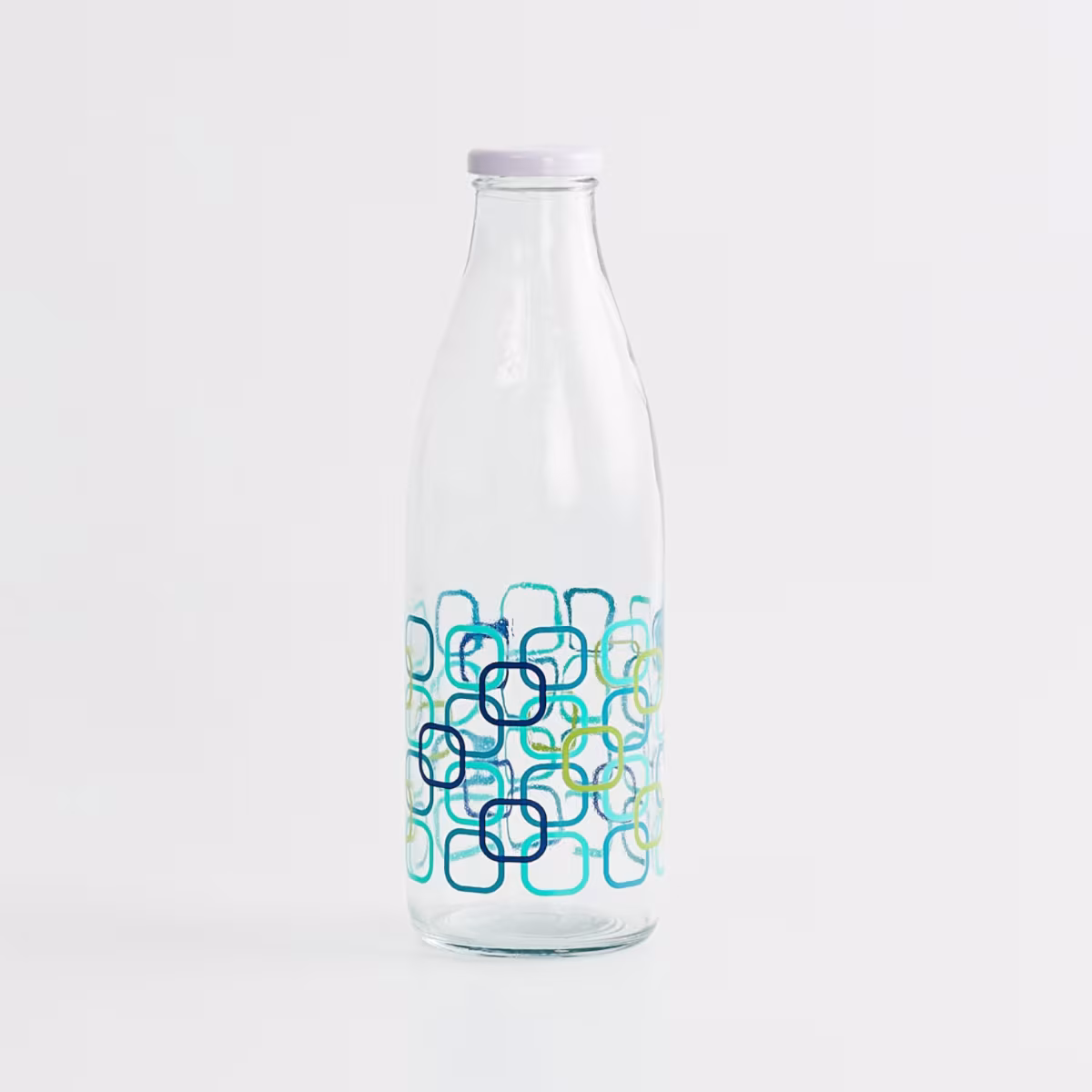 Marley Set of 4 Glass Milk Bottles - 1L in Transparent