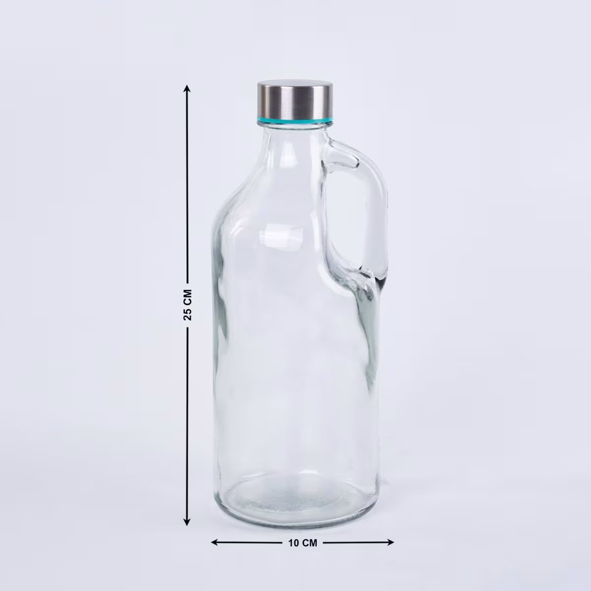 Marley Orlanto Set of 4 Glass Bottles - 1L in Transparent