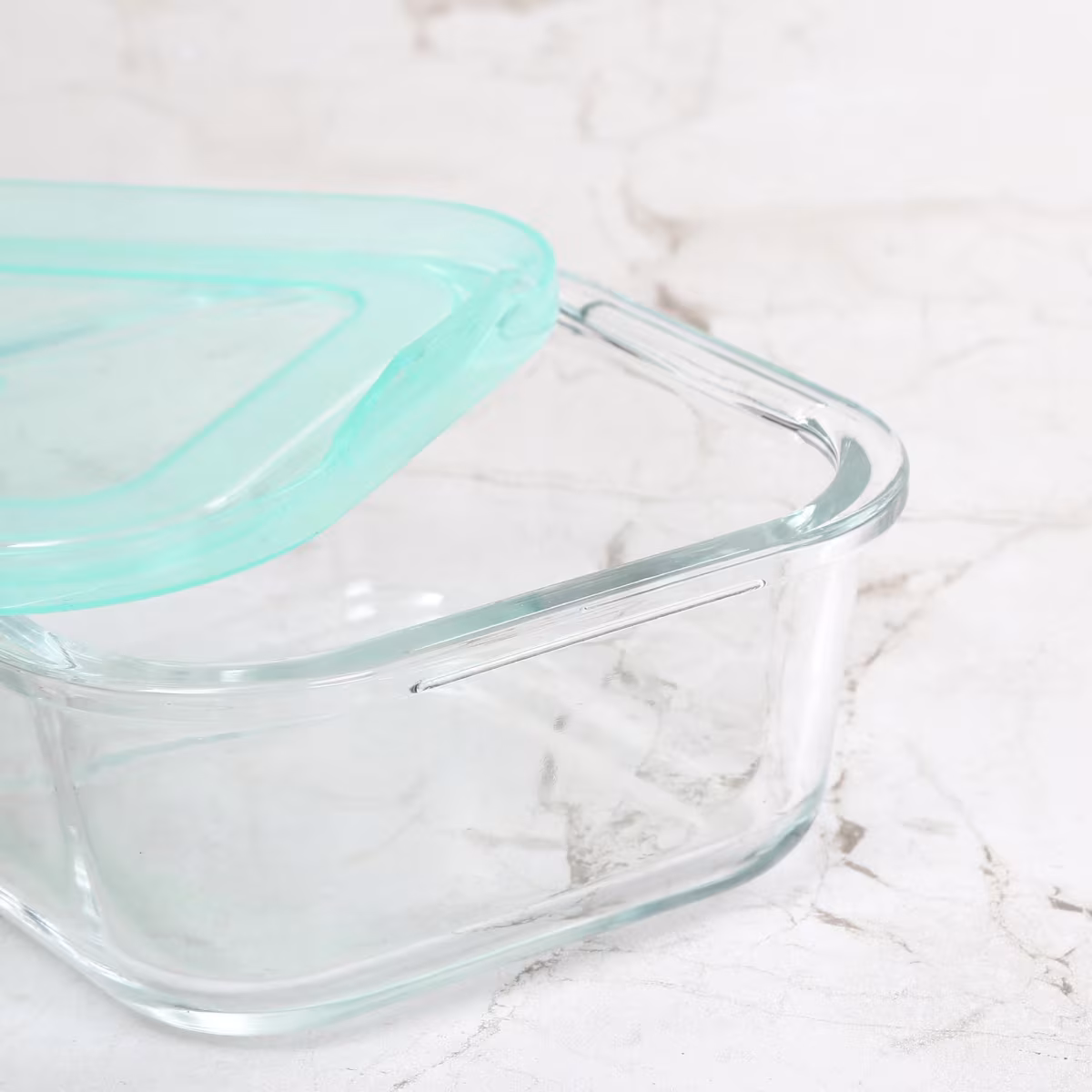 Corsica Palestine Set of 3 Glass Storage Containers - 320ml in Transparent