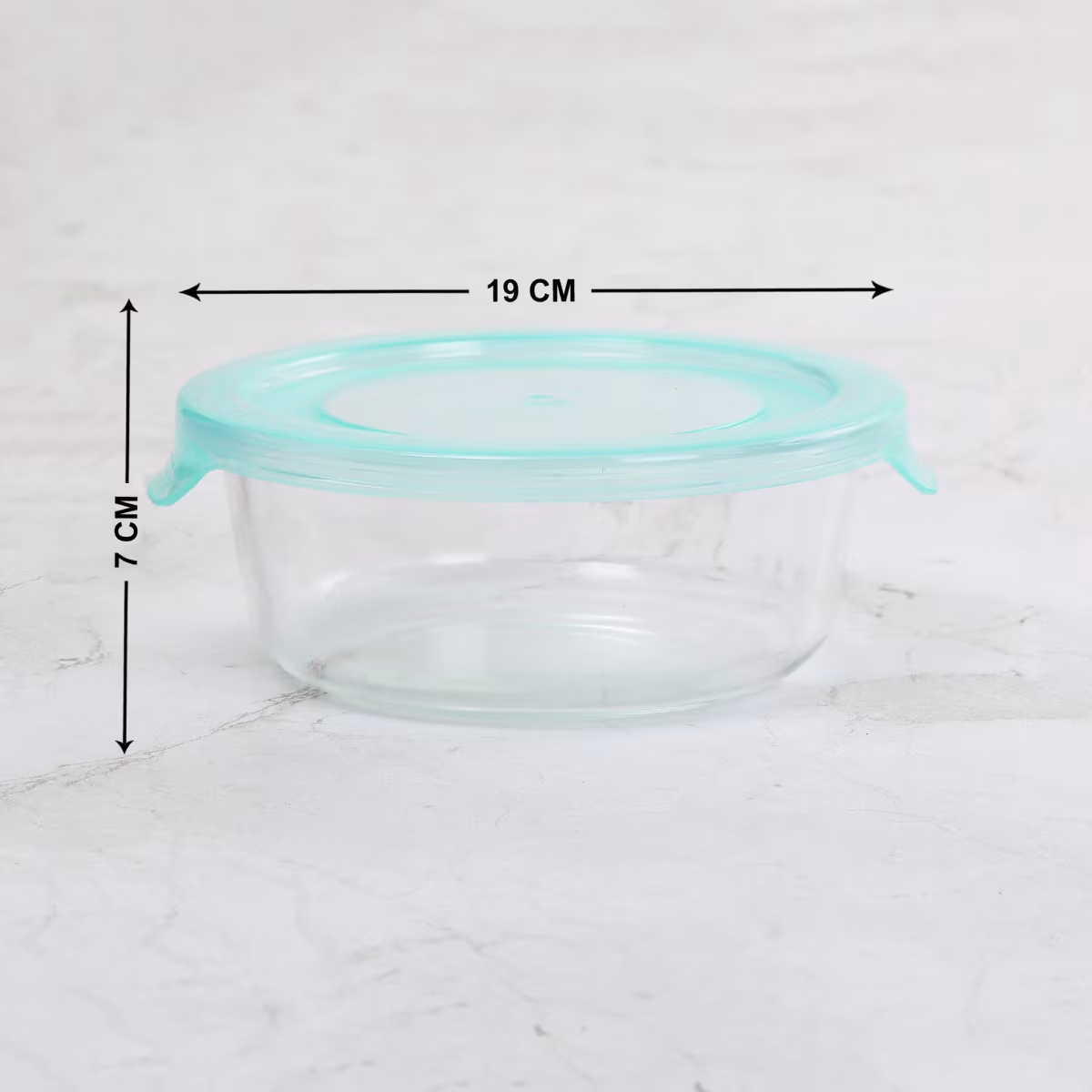 Corsica Palestine Set of 3 Glass Food Storage Containers in Transparent