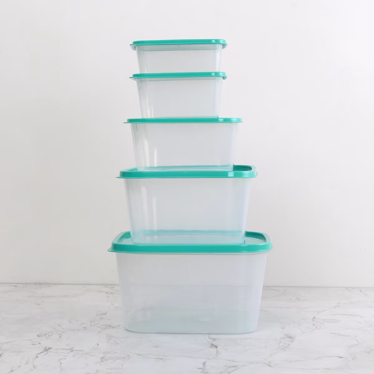Garnet Set of 5 Storage Containers in Blue