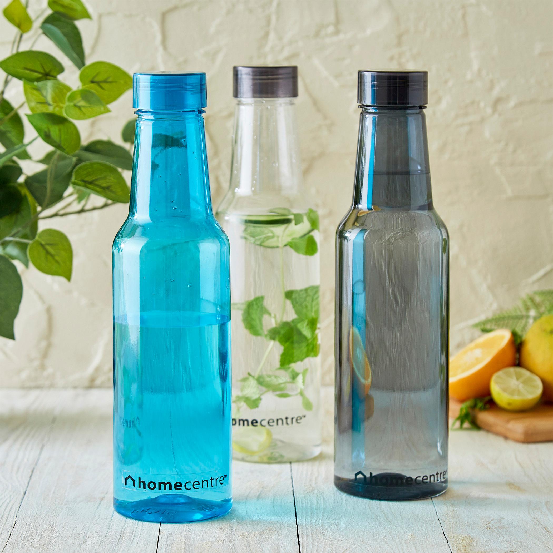 Corsica Marina Set of 4 Fridge Bottles - 1L in Grey