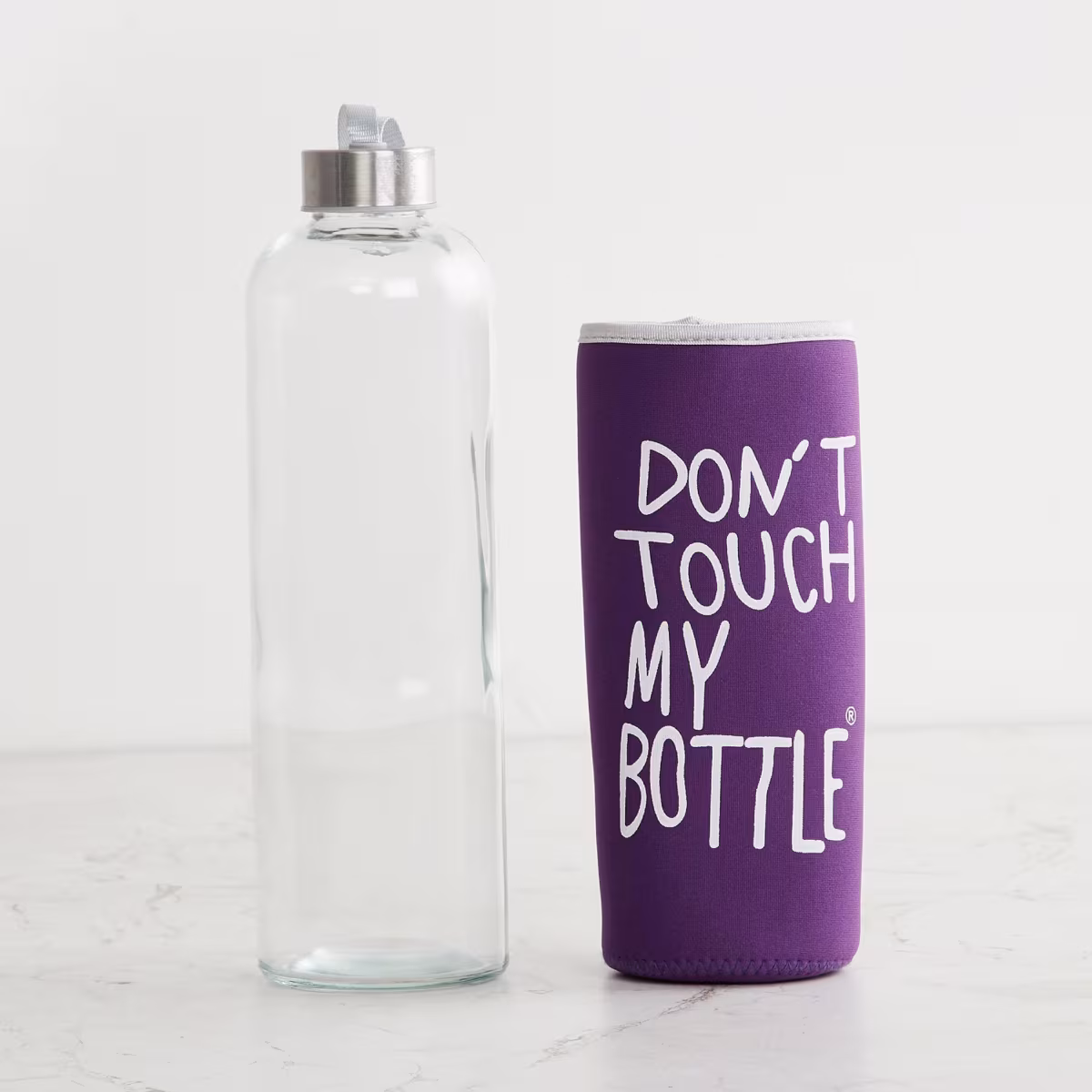 Corsica Essentials Glass Bottle with Cover - 1L in Transparent