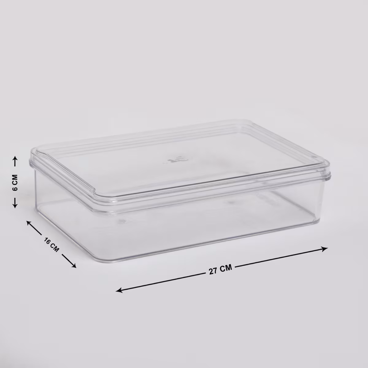 Orion Elfin Fridge Storage Box with Lid in Transparent
