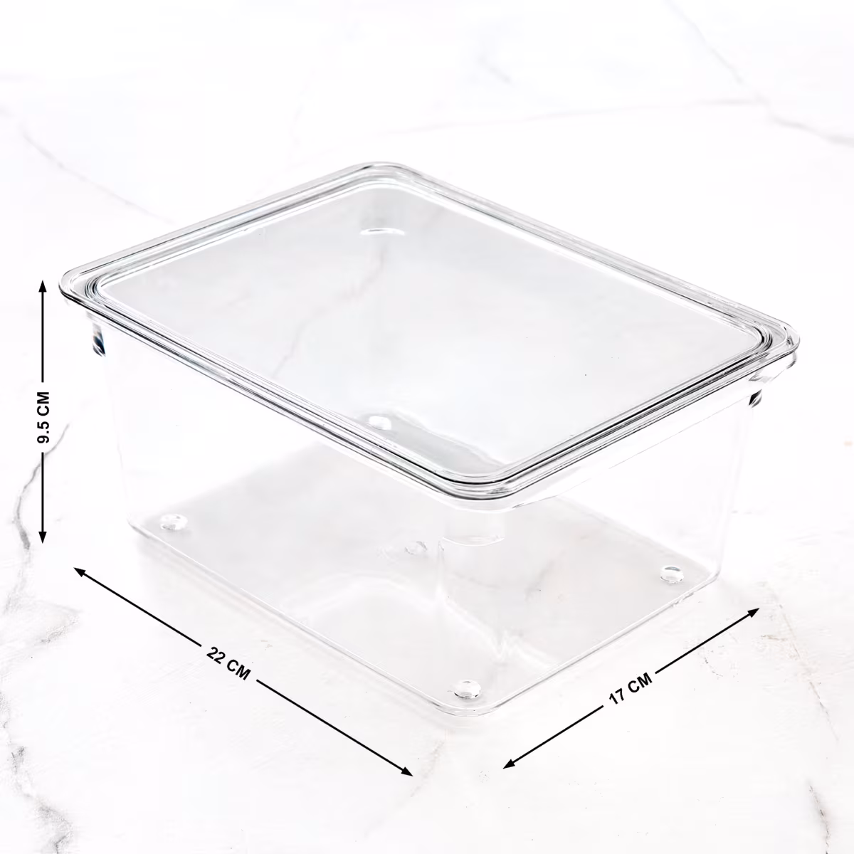 Orion Elfin PET Fridge Storage Box with Lid in Transparent