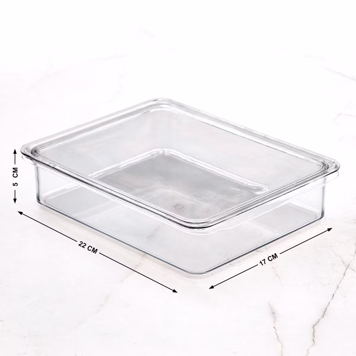 Orion Elfin PET Fridge Storage Box with Lid in Transparent
