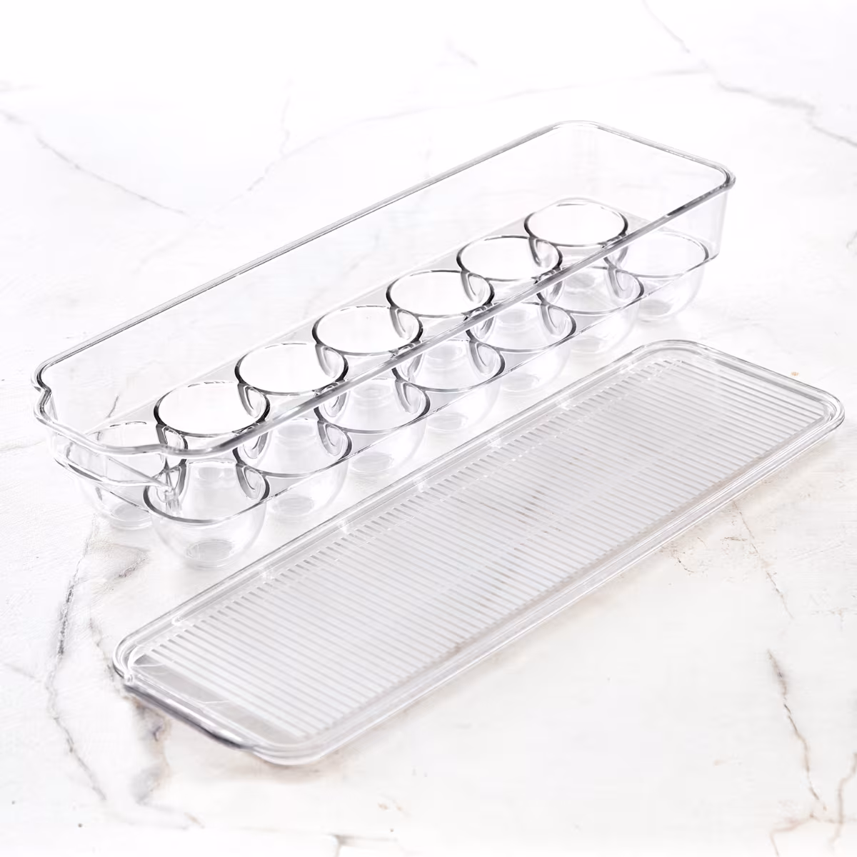 Orion Elfin PET Egg Holder with Lid in Transparent