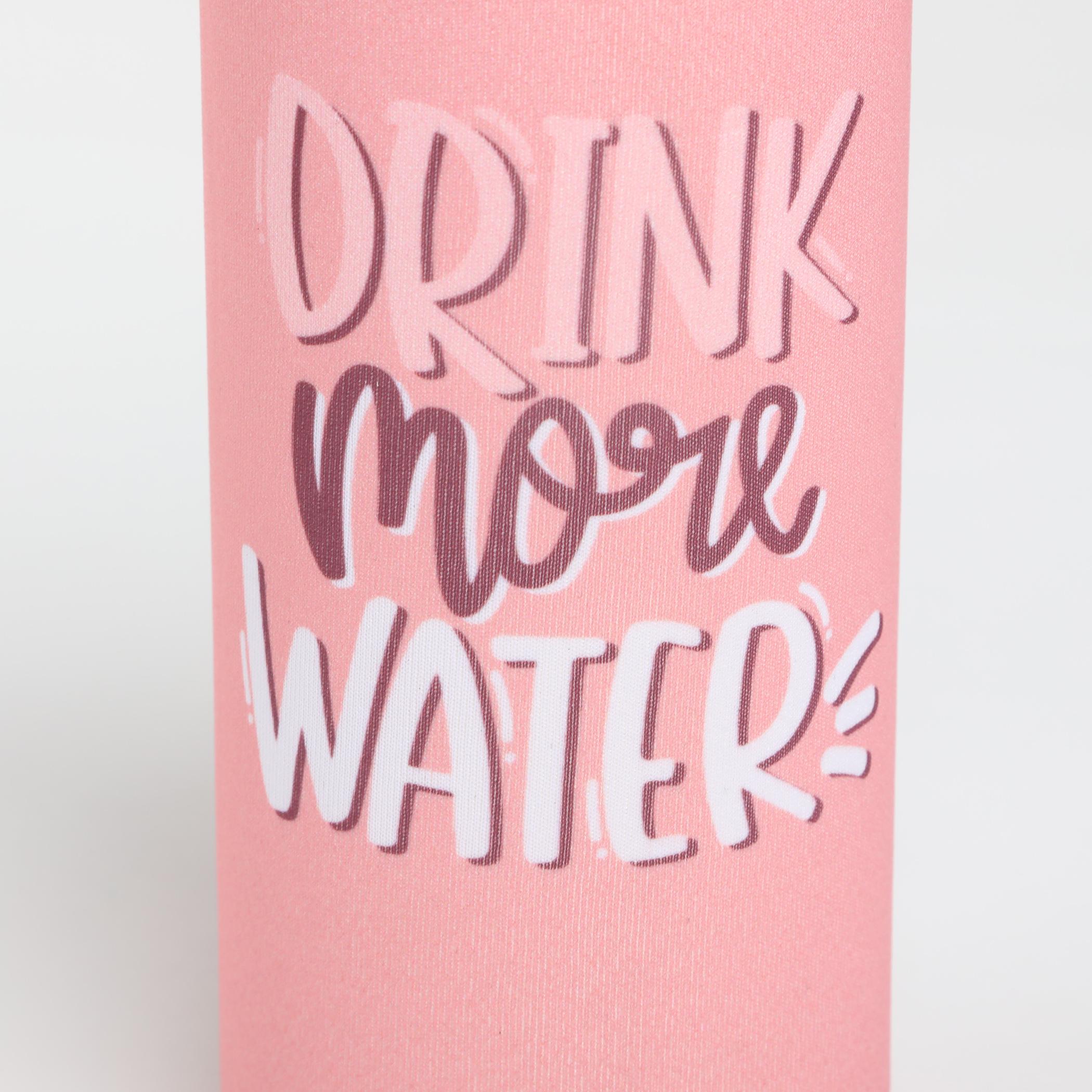 Pacific Favola Glass Water Bottle with Pouch - 600ml in Pink