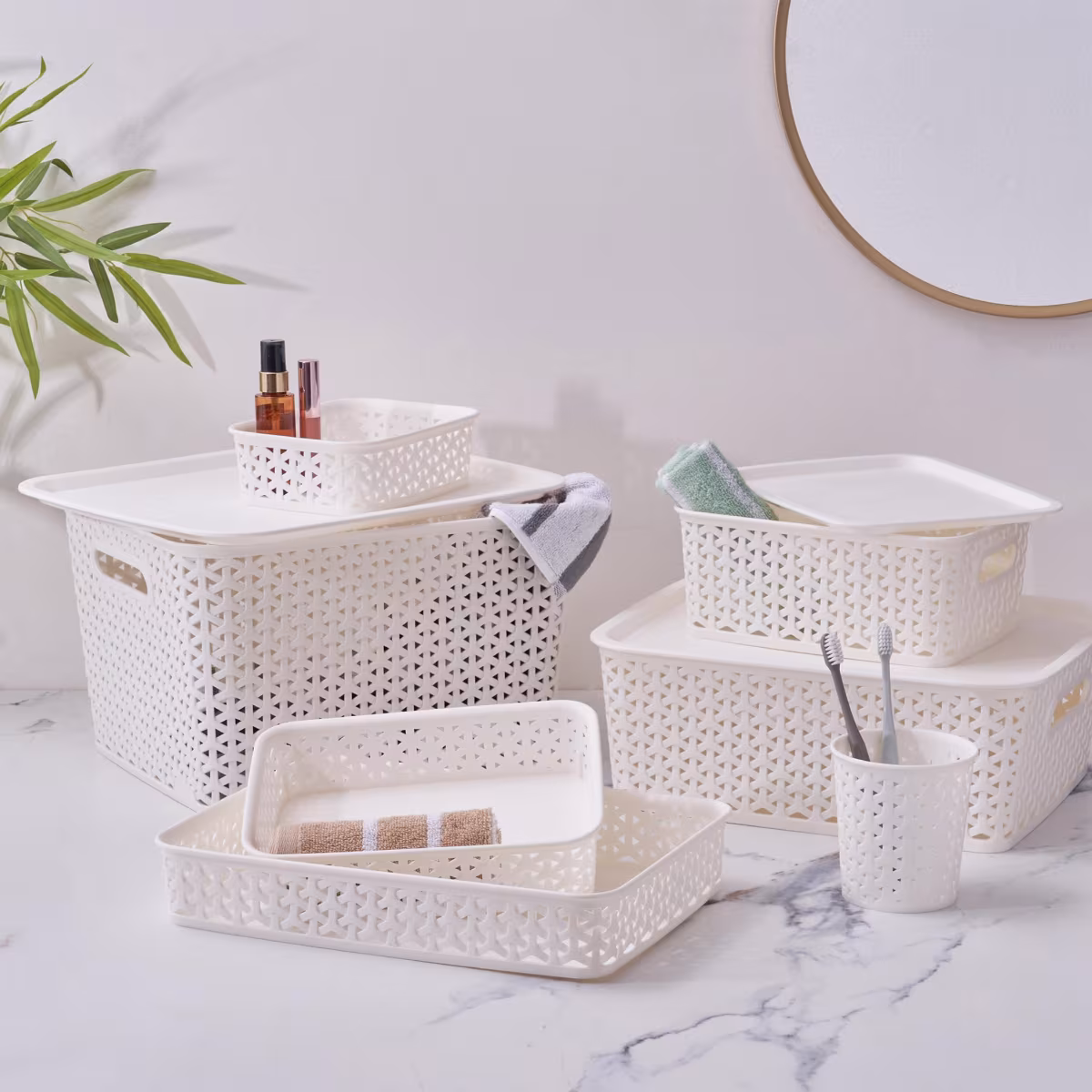 Wilton Royal Storage Basket in Offwhite
