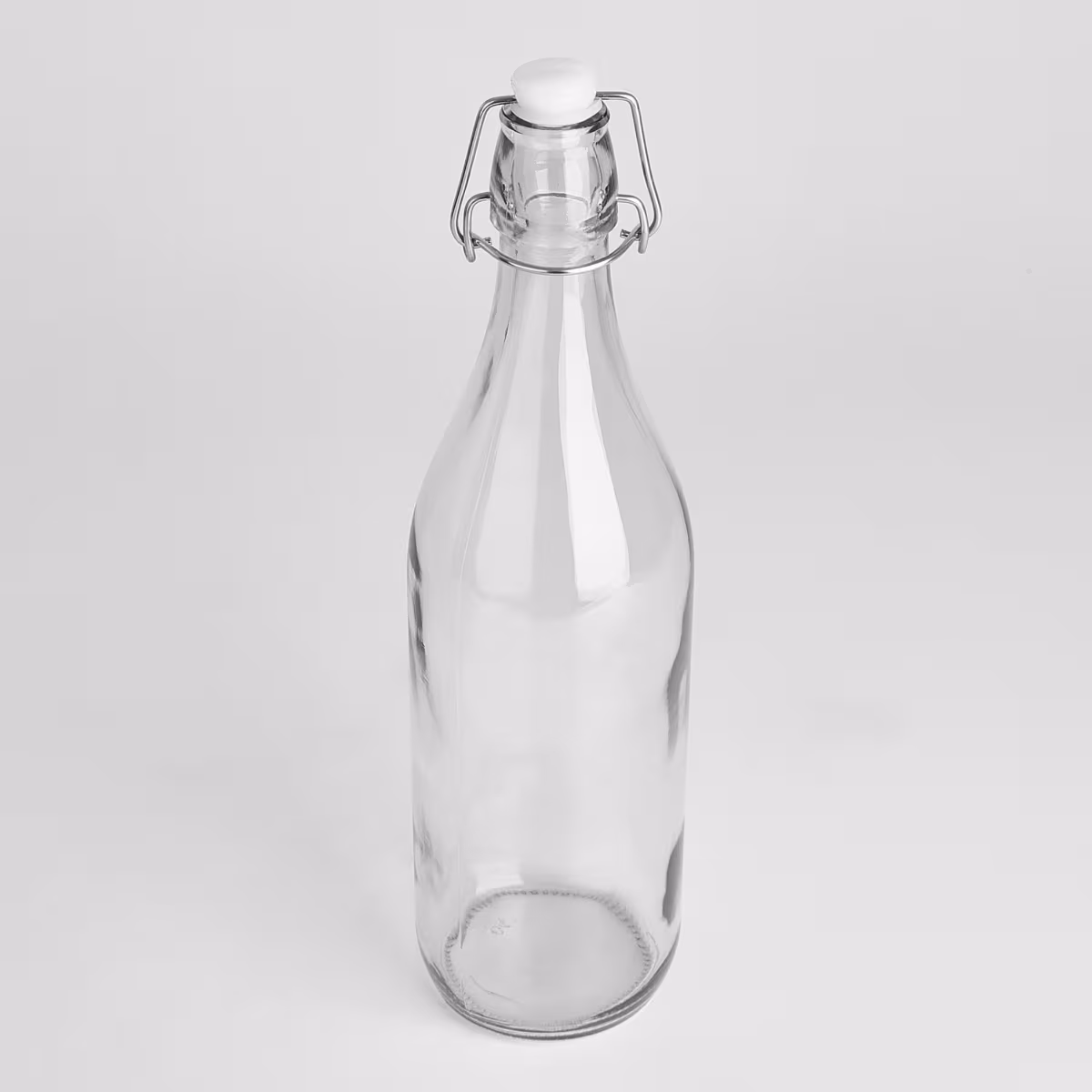Infinity Ardour Glass Water Bottle with Stopper - 1L in Transparent