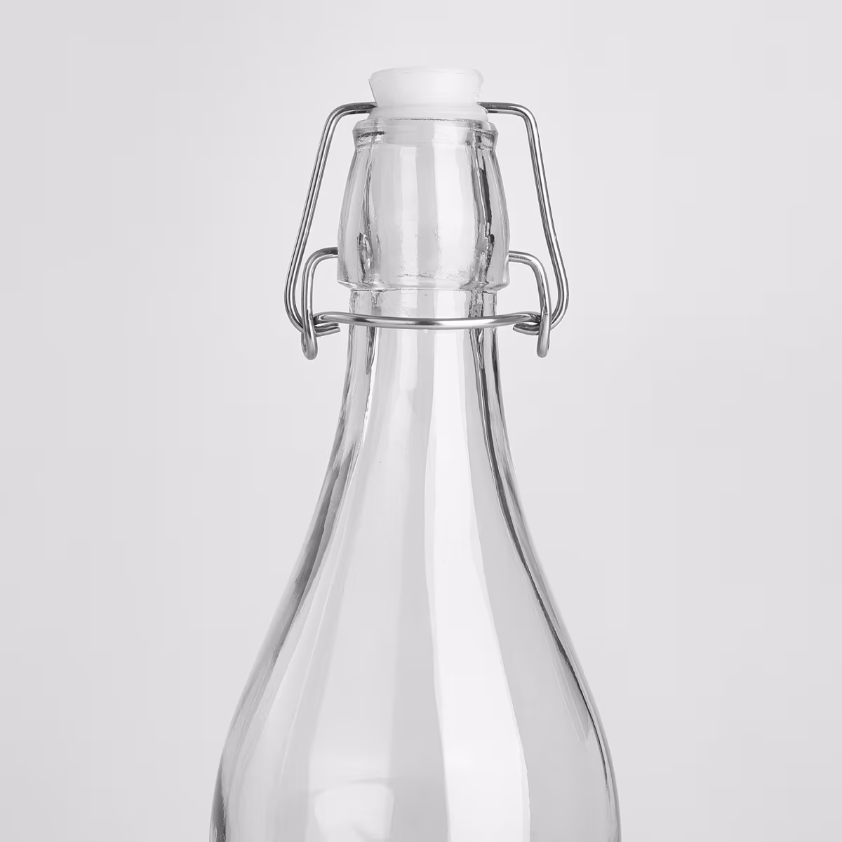 Infinity Ardour Glass Water Bottle with Stopper - 1L in Transparent