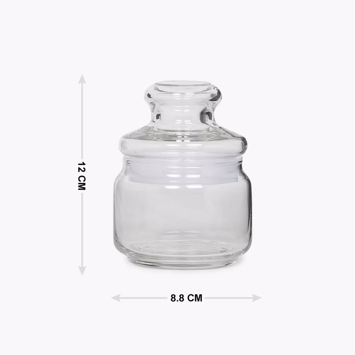 OCEAN Set of 2 Glass Pop Jars - 325ml in Transparent